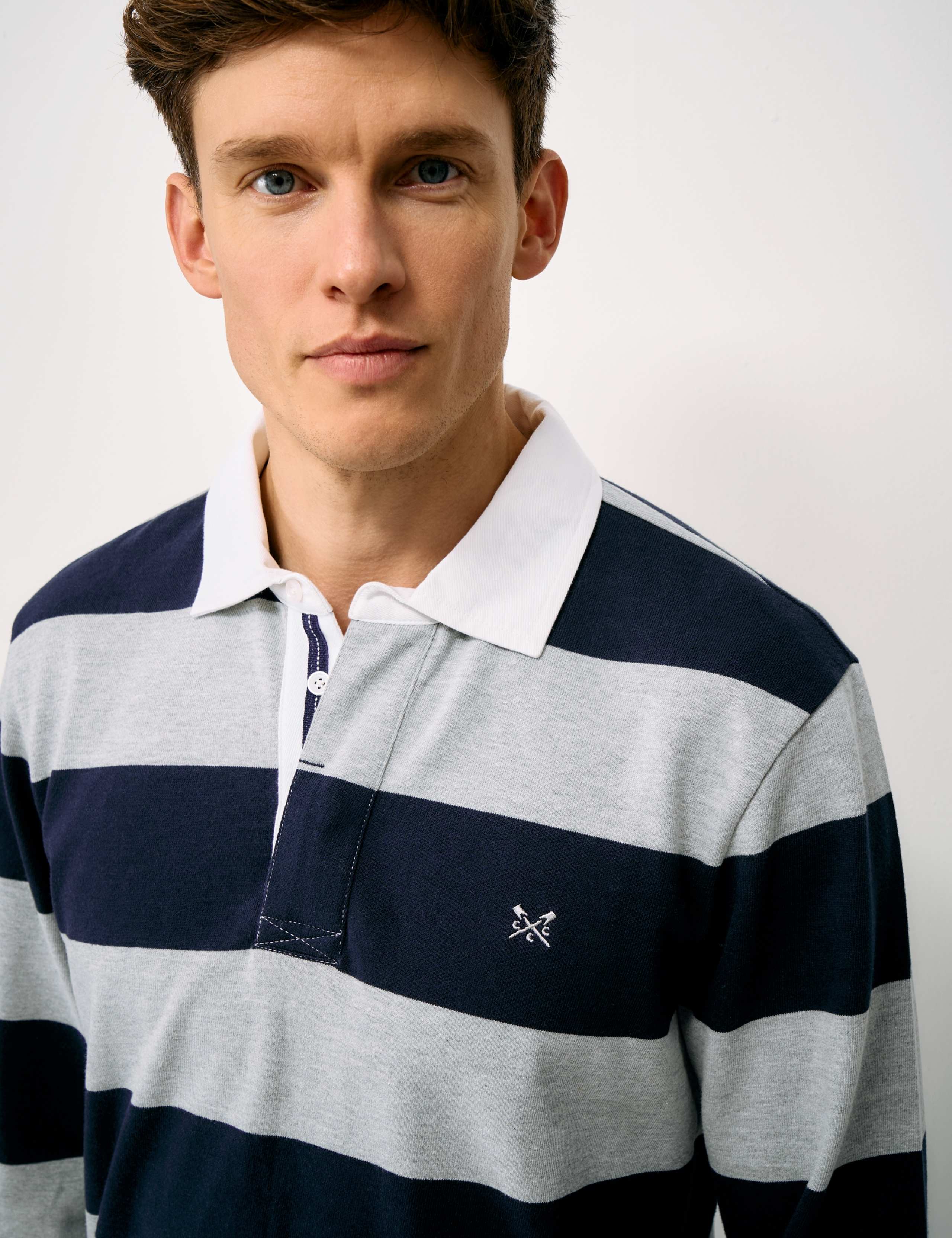 Pure Cotton Heritage Stripe Rugby Shirt 5 of 5