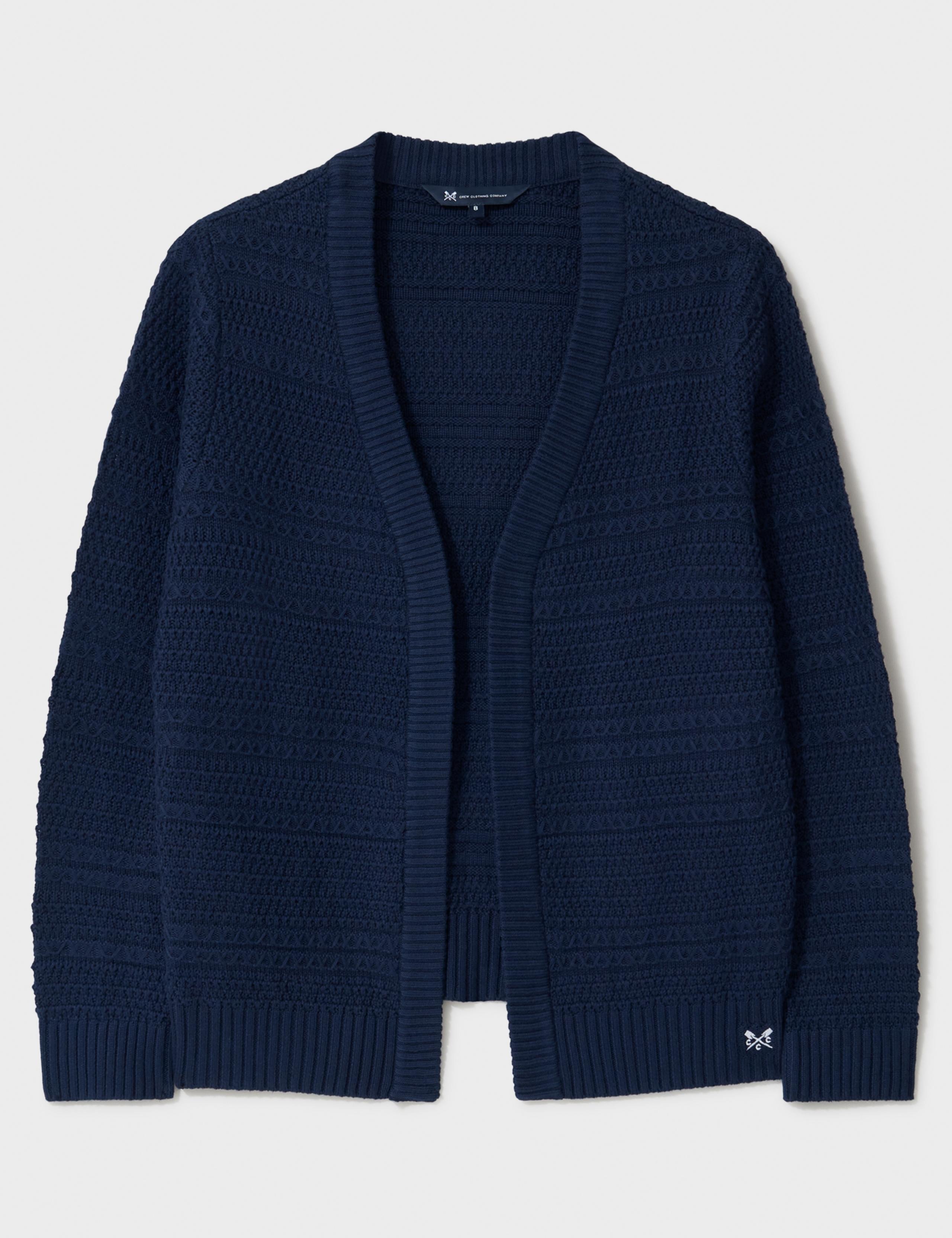 Cotton Rich Textured Edge to Edge Cardigan 2 of 5