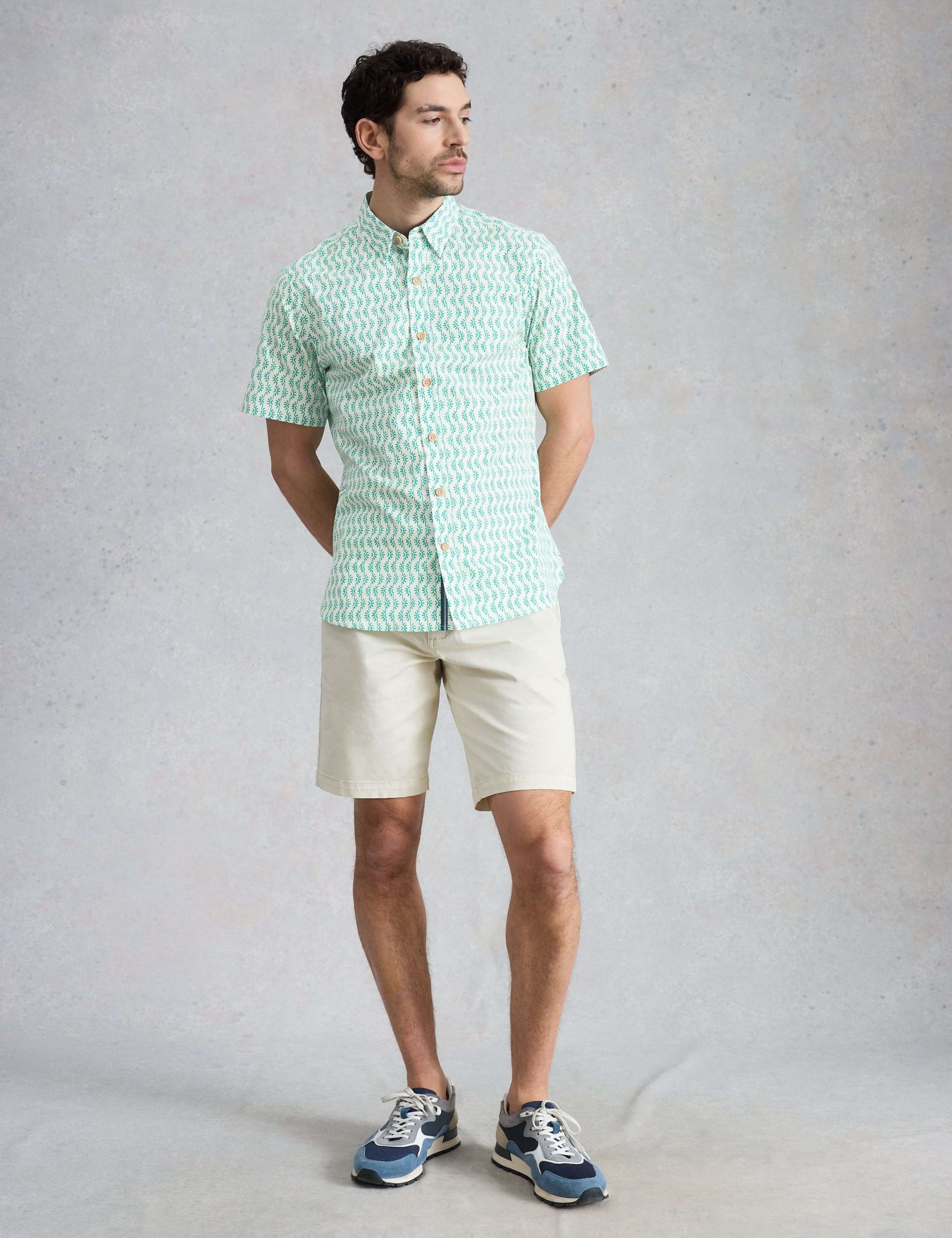 Cotton Stretch Printed Short Sleeve Shirt 1 of 6