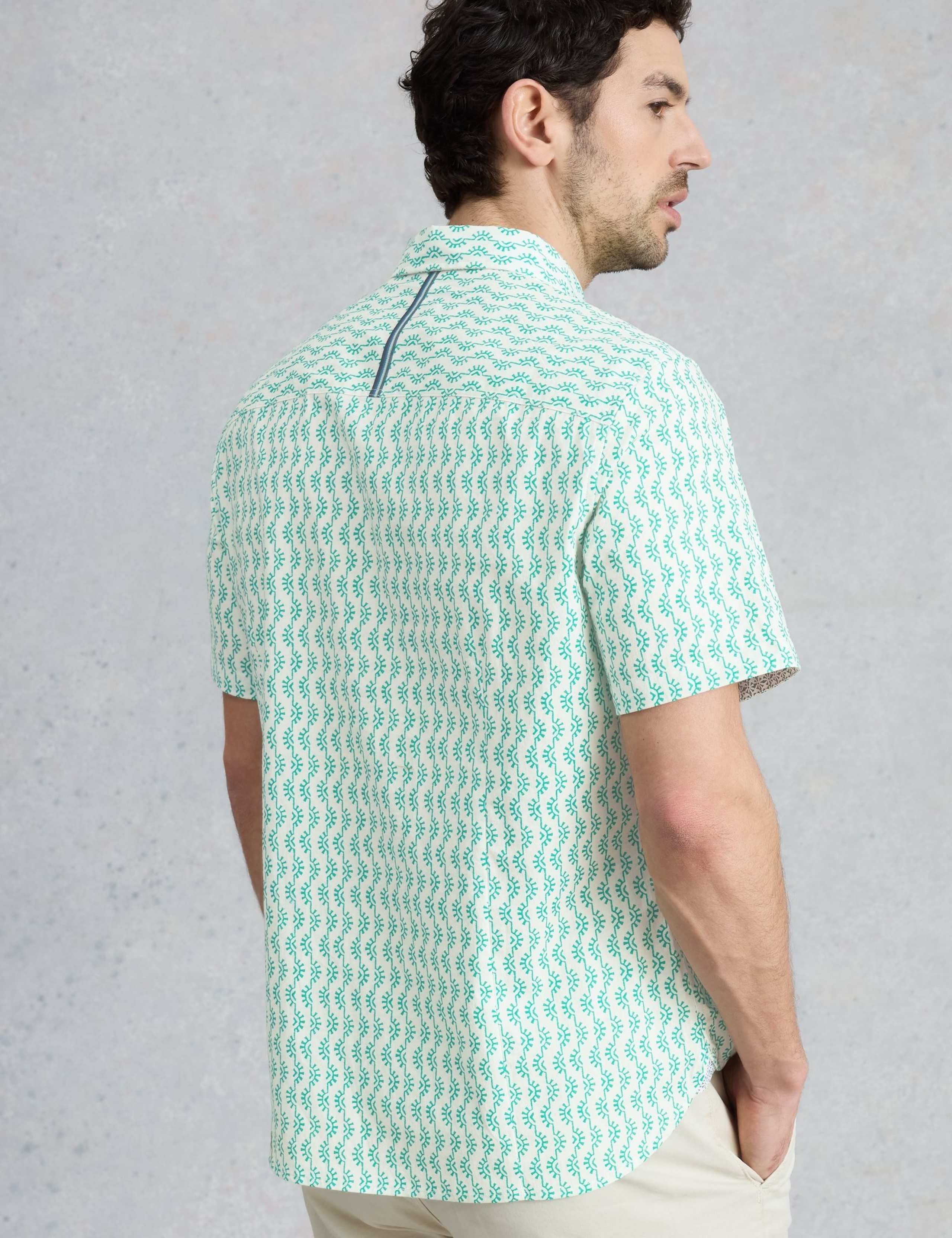 Cotton Stretch Printed Short Sleeve Shirt 5 of 6
