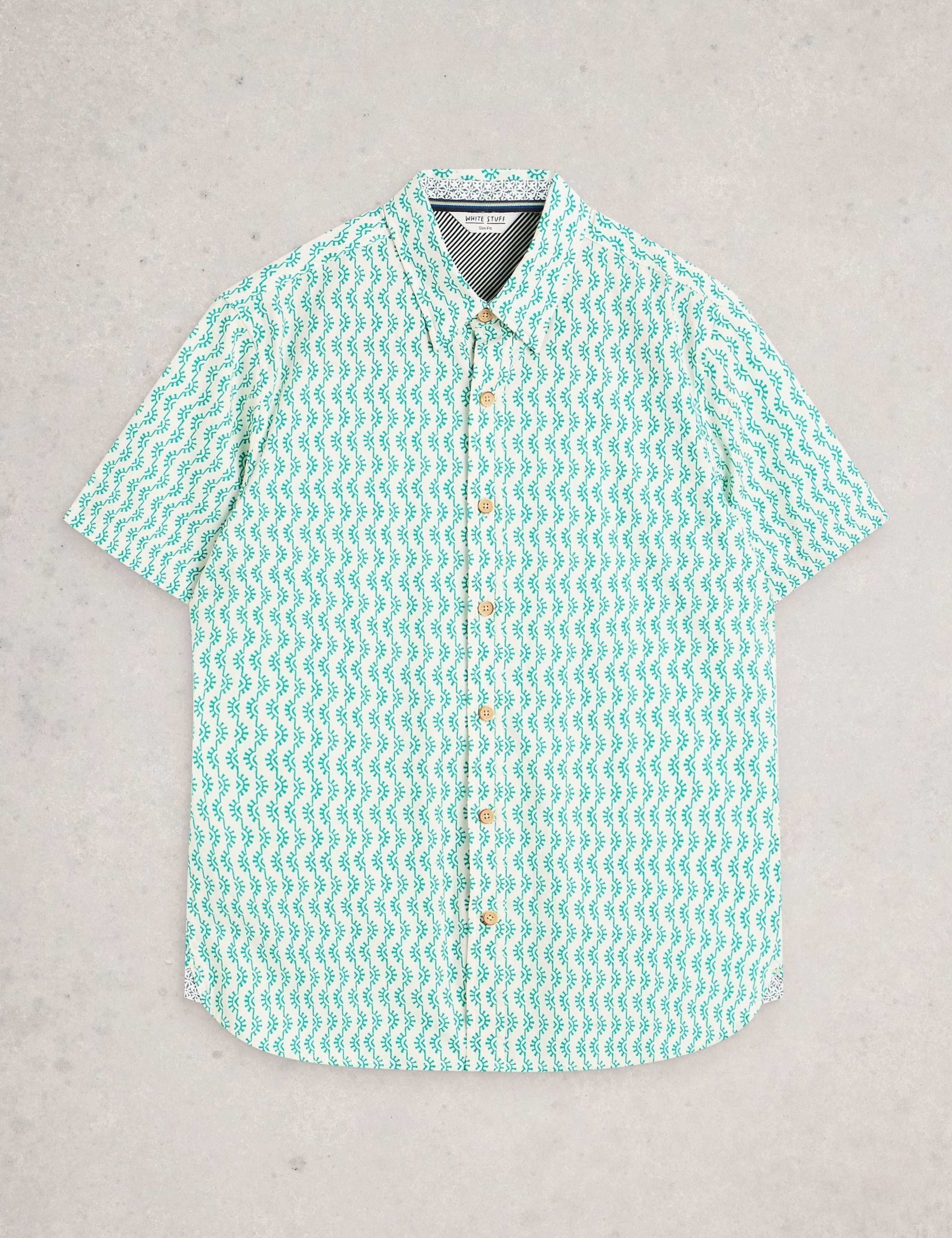 Cotton Stretch Printed Short Sleeve Shirt 2 of 6