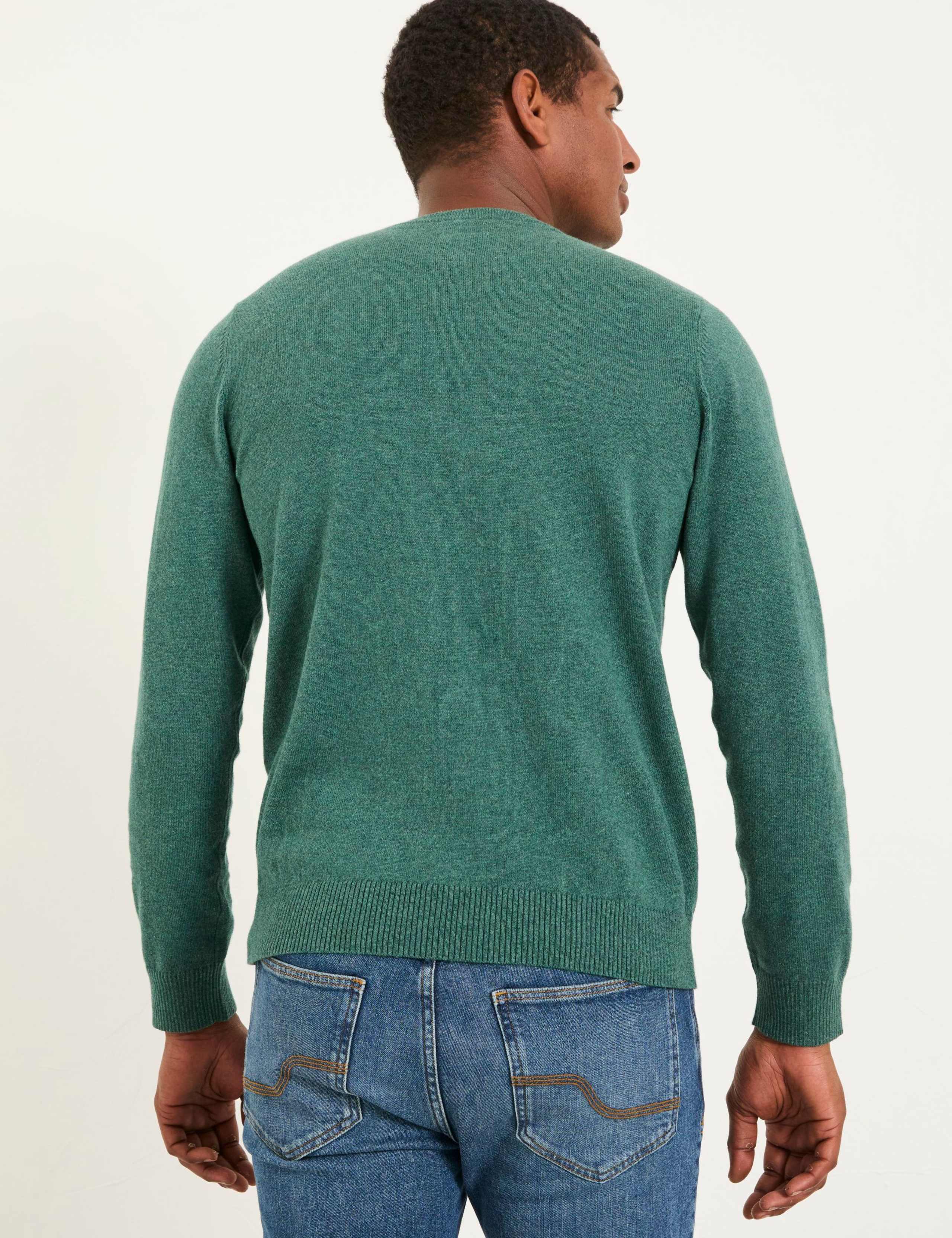 Cotton Rich Knitted Crew Neck Jumper 5 of 5