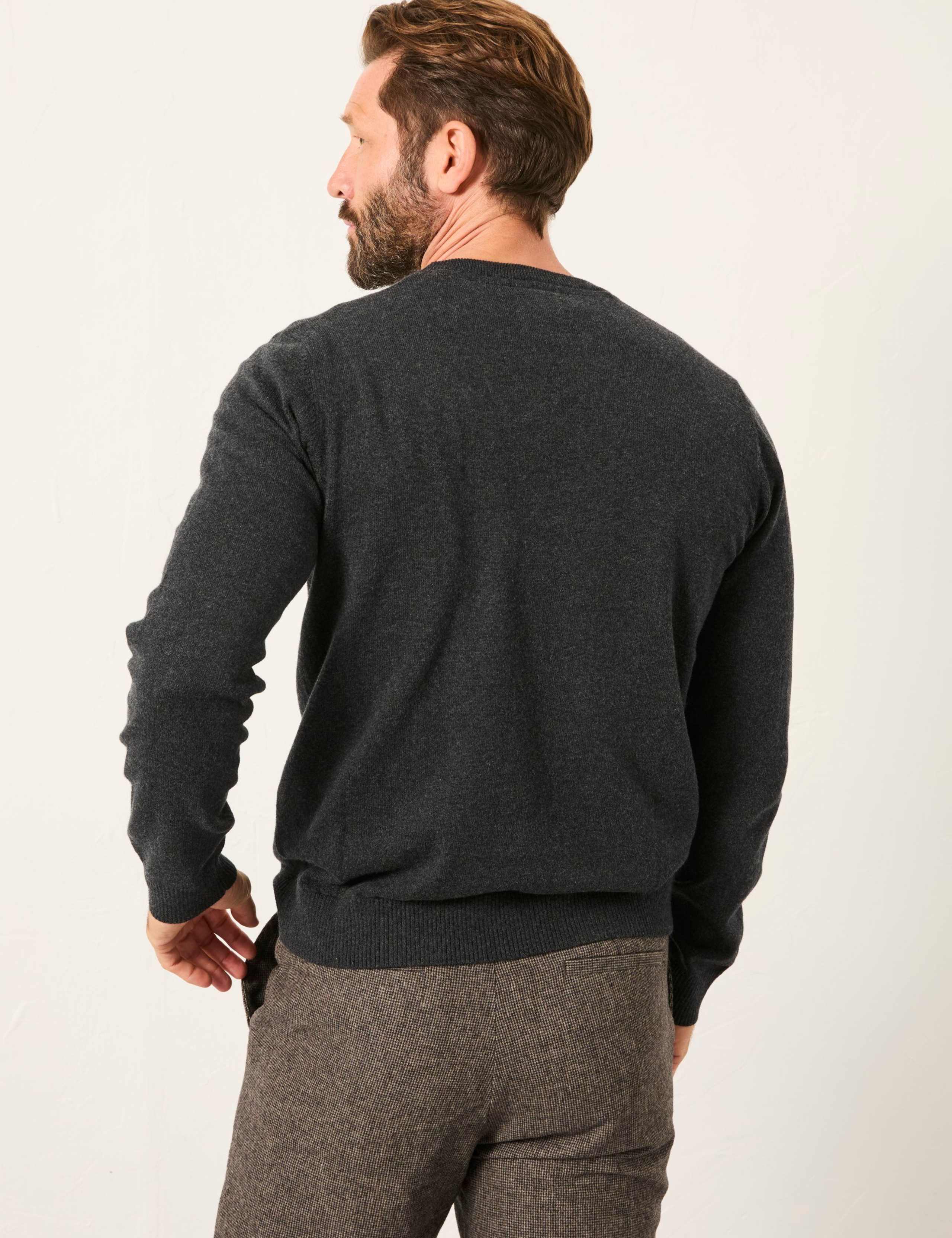Cotton Rich Knitted Crew Neck Jumper 4 of 5