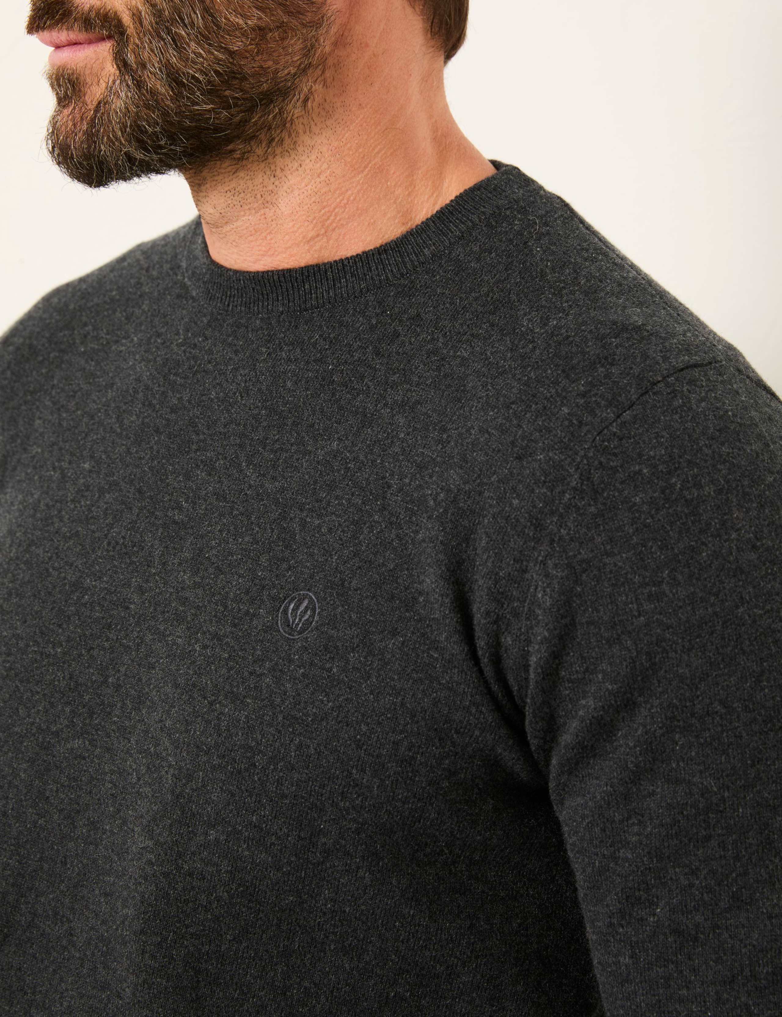 Cotton Rich Knitted Crew Neck Jumper 5 of 5