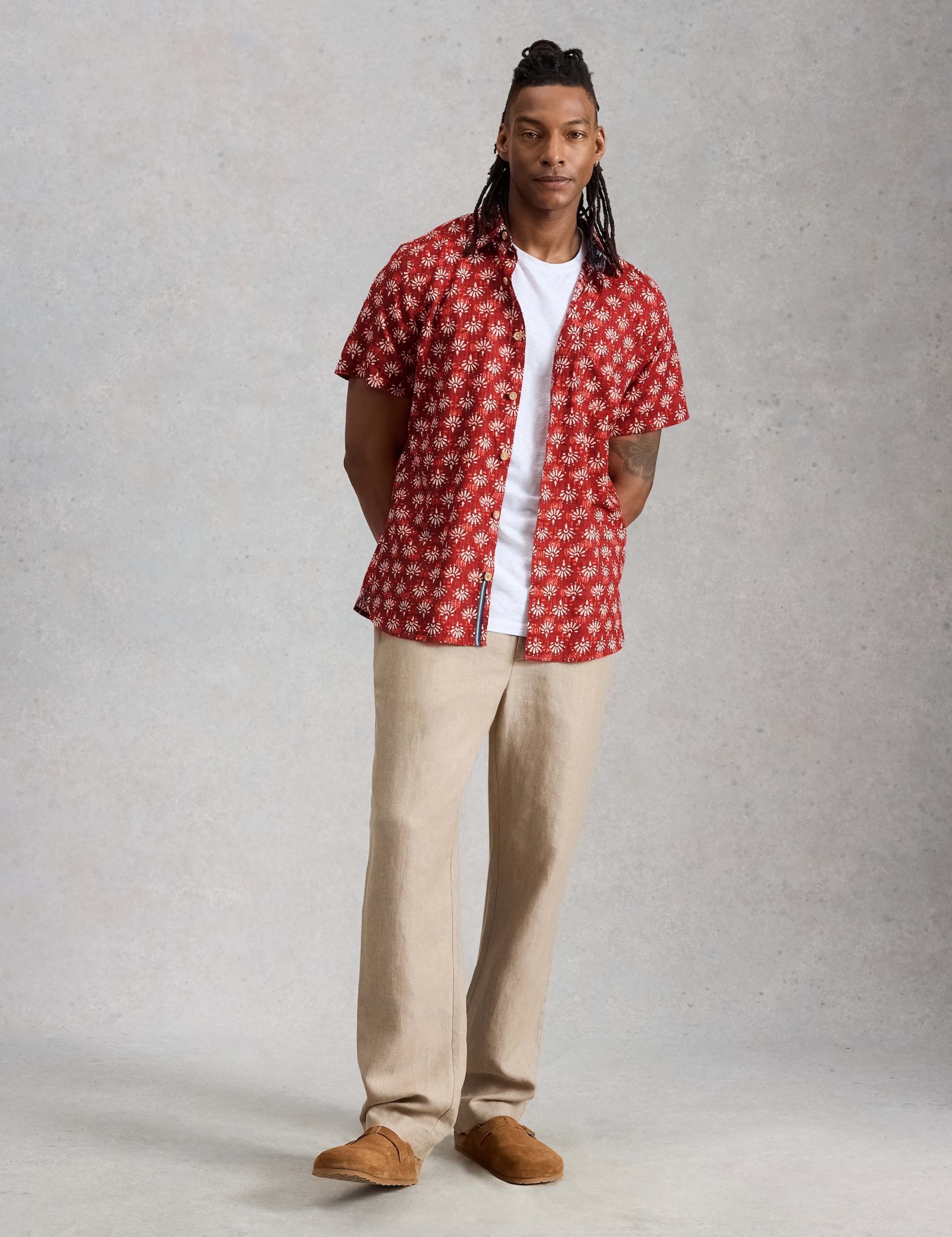 Pure Cotton Printed Short Sleeve Shirt 1 of 6
