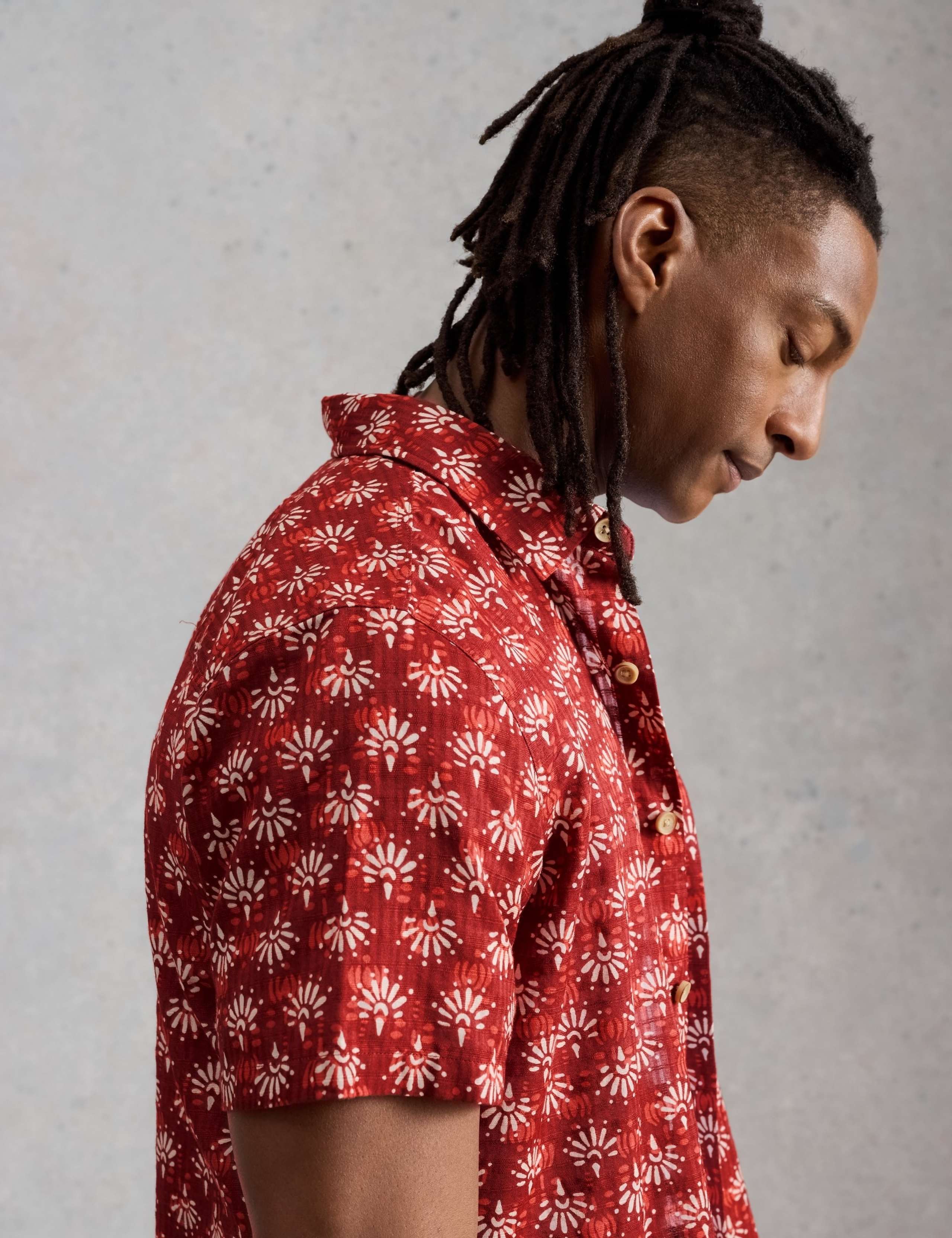 Pure Cotton Printed Short Sleeve Shirt 5 of 6