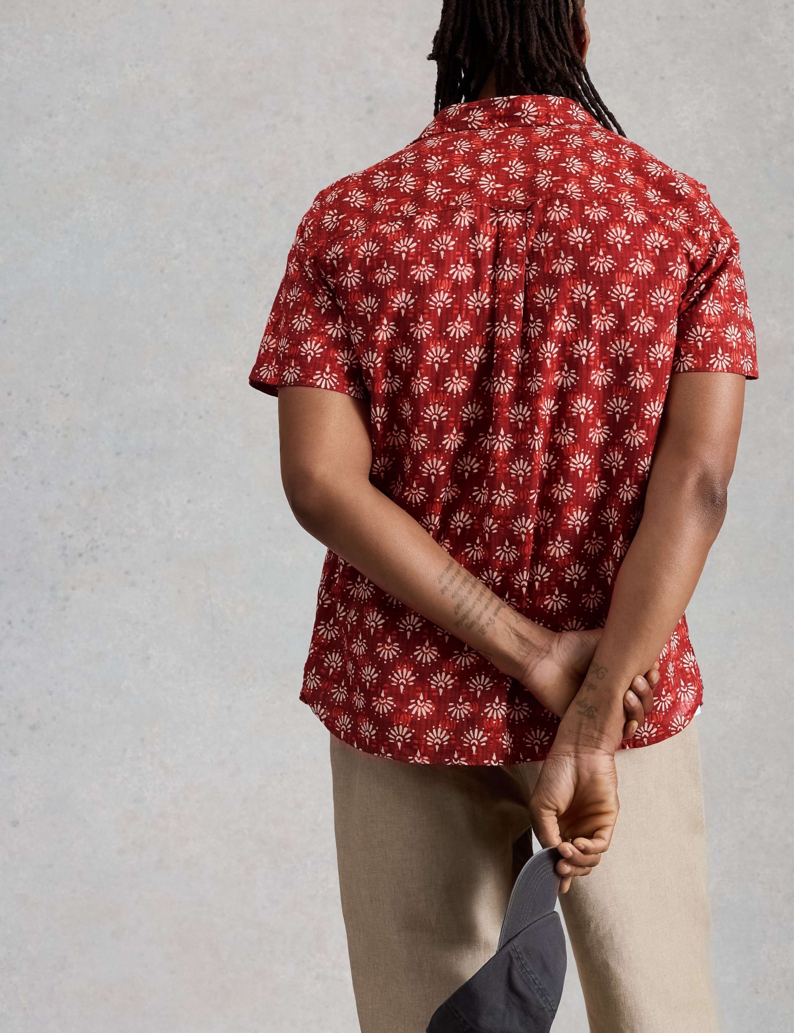 Pure Cotton Printed Short Sleeve Shirt 6 of 6