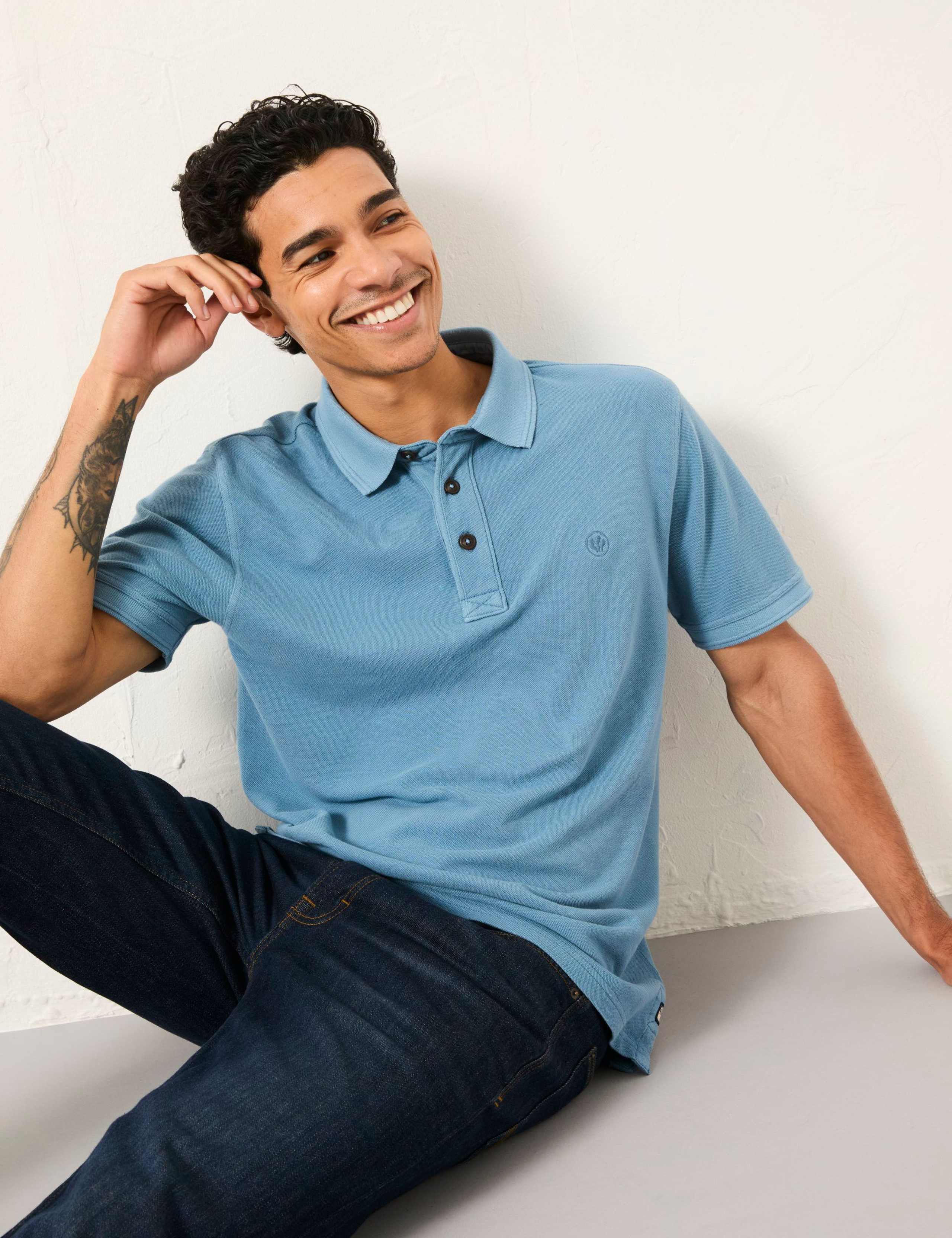 Pure Cotton Pique Polo Shirt 3 of 5