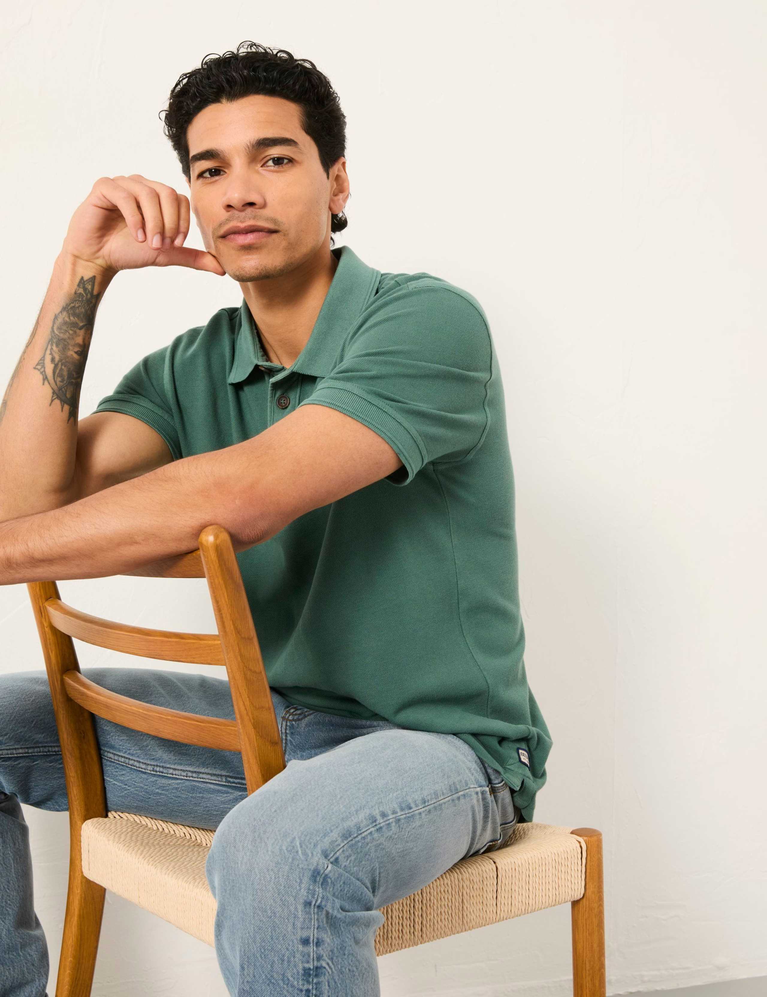 Pure Cotton Pique Polo Shirt 3 of 6