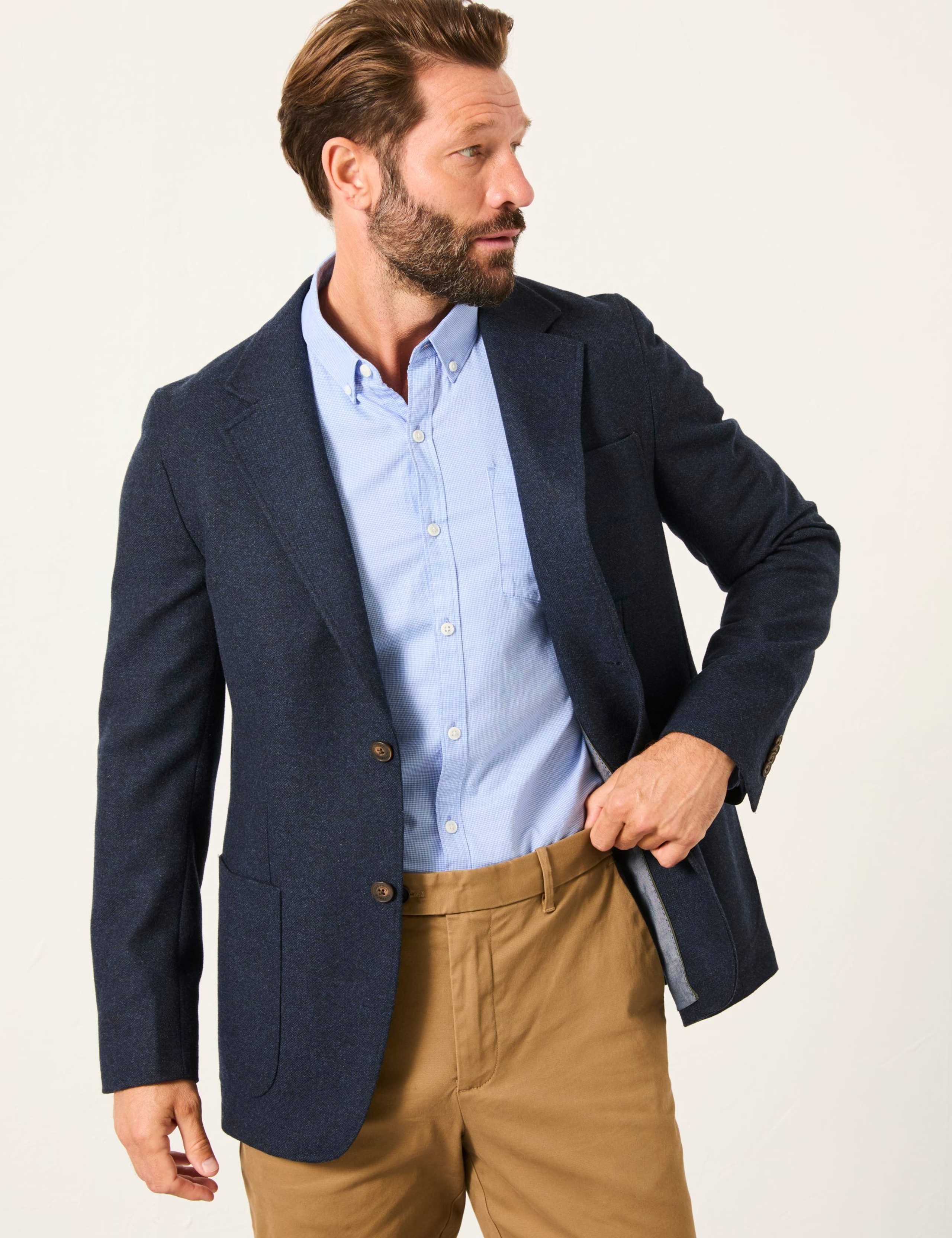 Wool Blend Herringbone Blazer 4 of 7