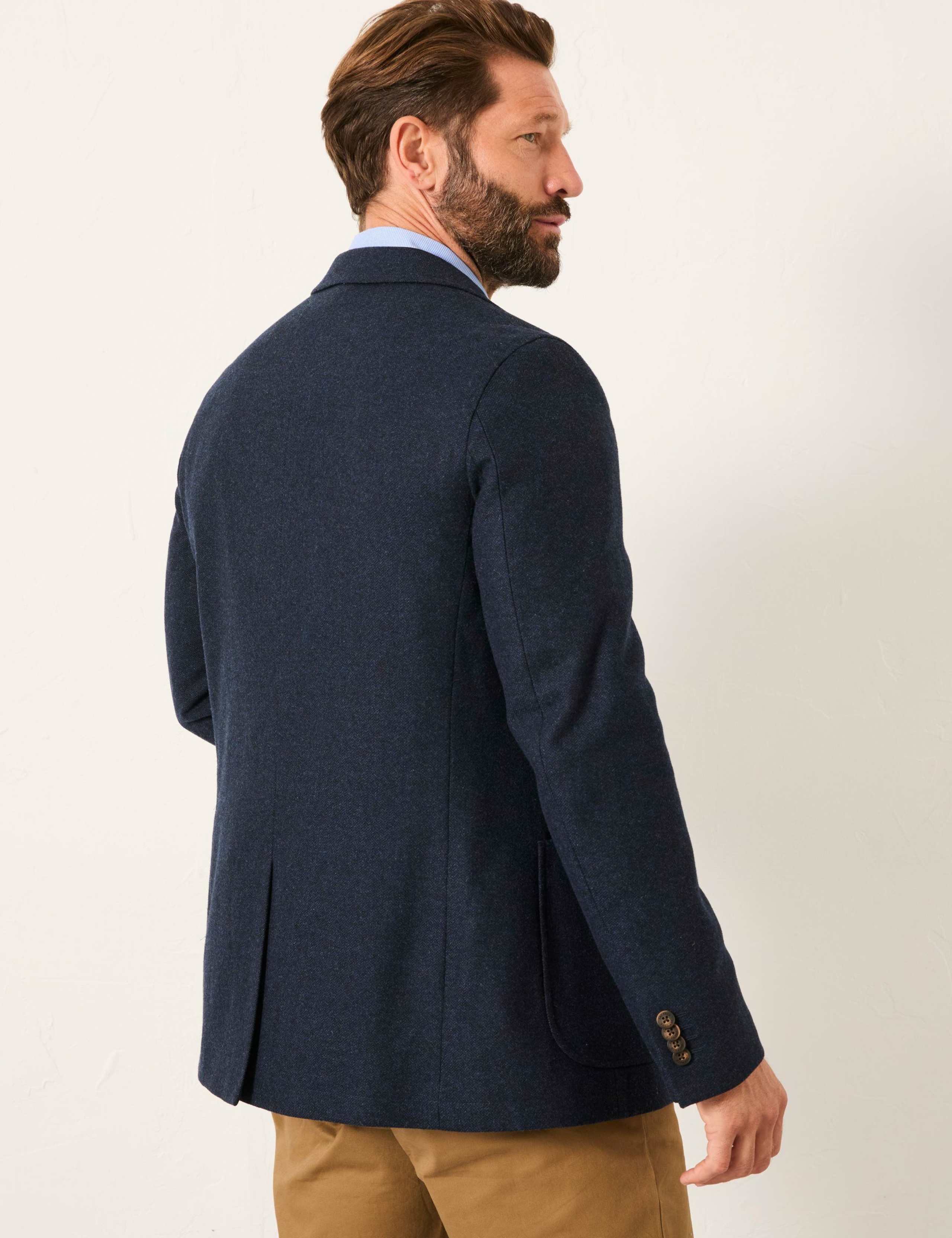 Wool Blend Herringbone Blazer 5 of 7
