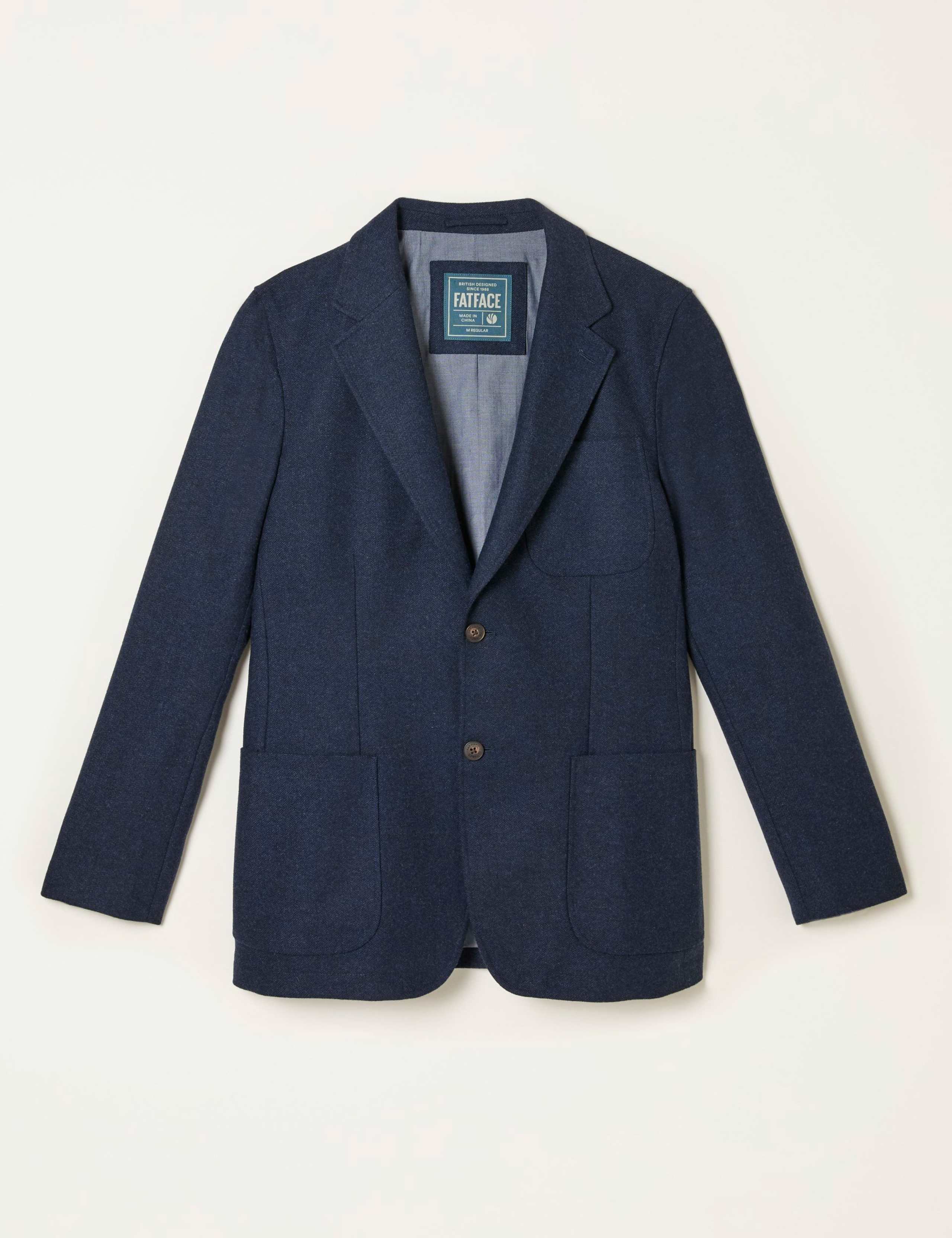 Wool Blend Herringbone Blazer 2 of 7
