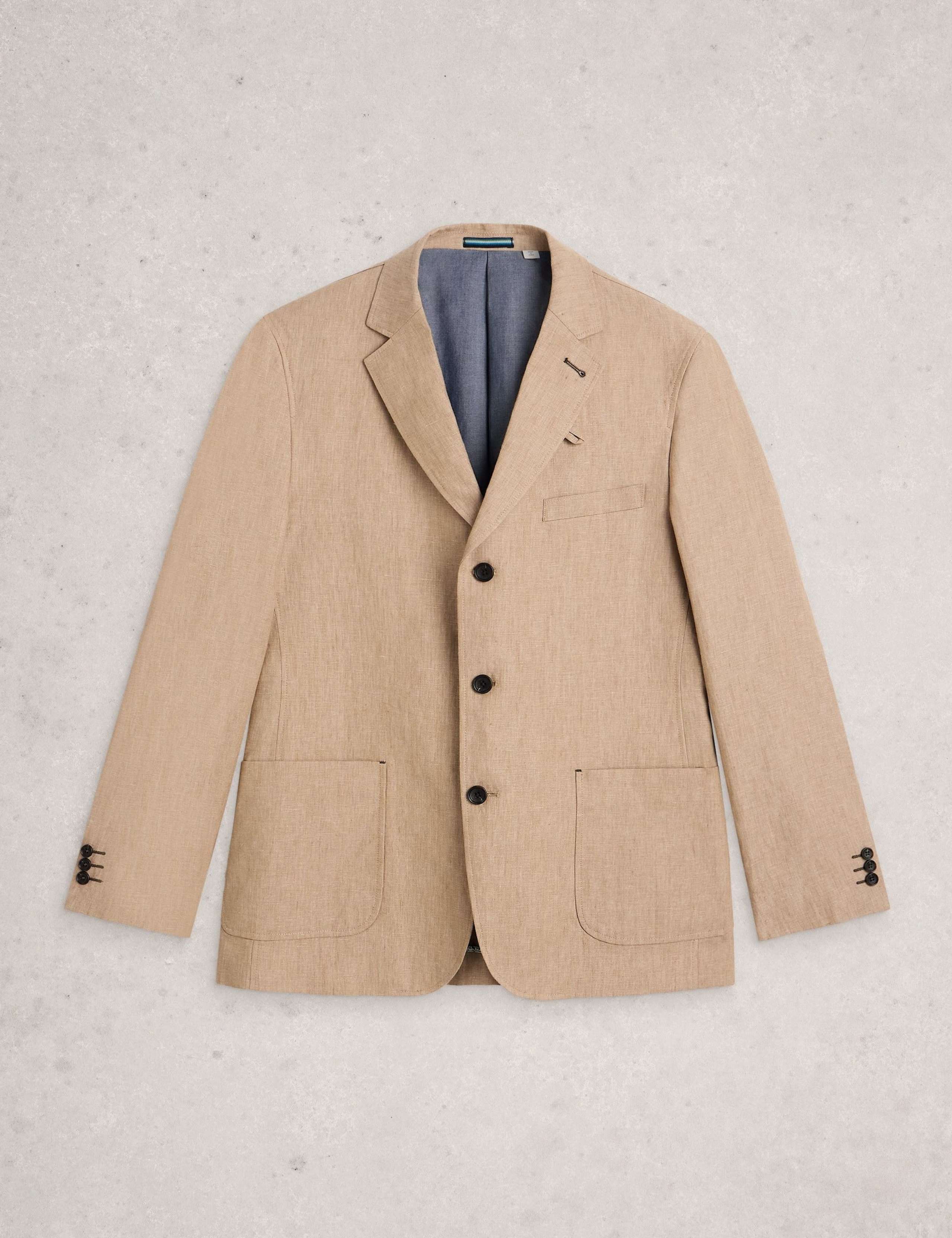 Tailored Fit Pure Linen Blazer 2 of 6