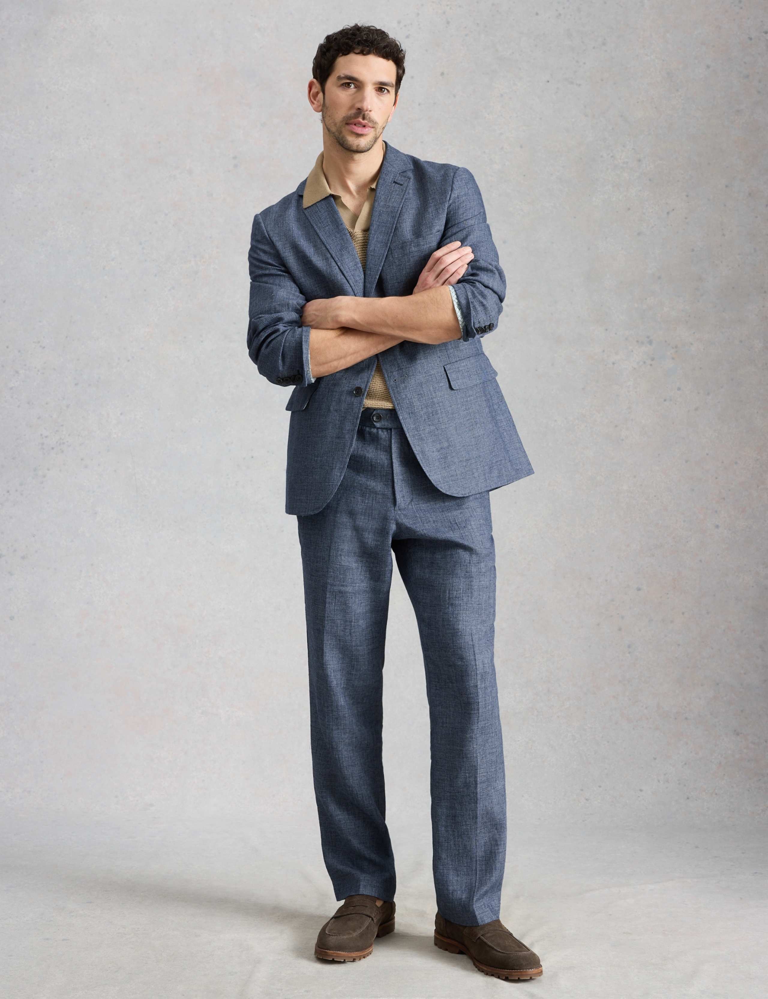 Tailored Fit Linen Cotton Blend Blazer 4 of 6