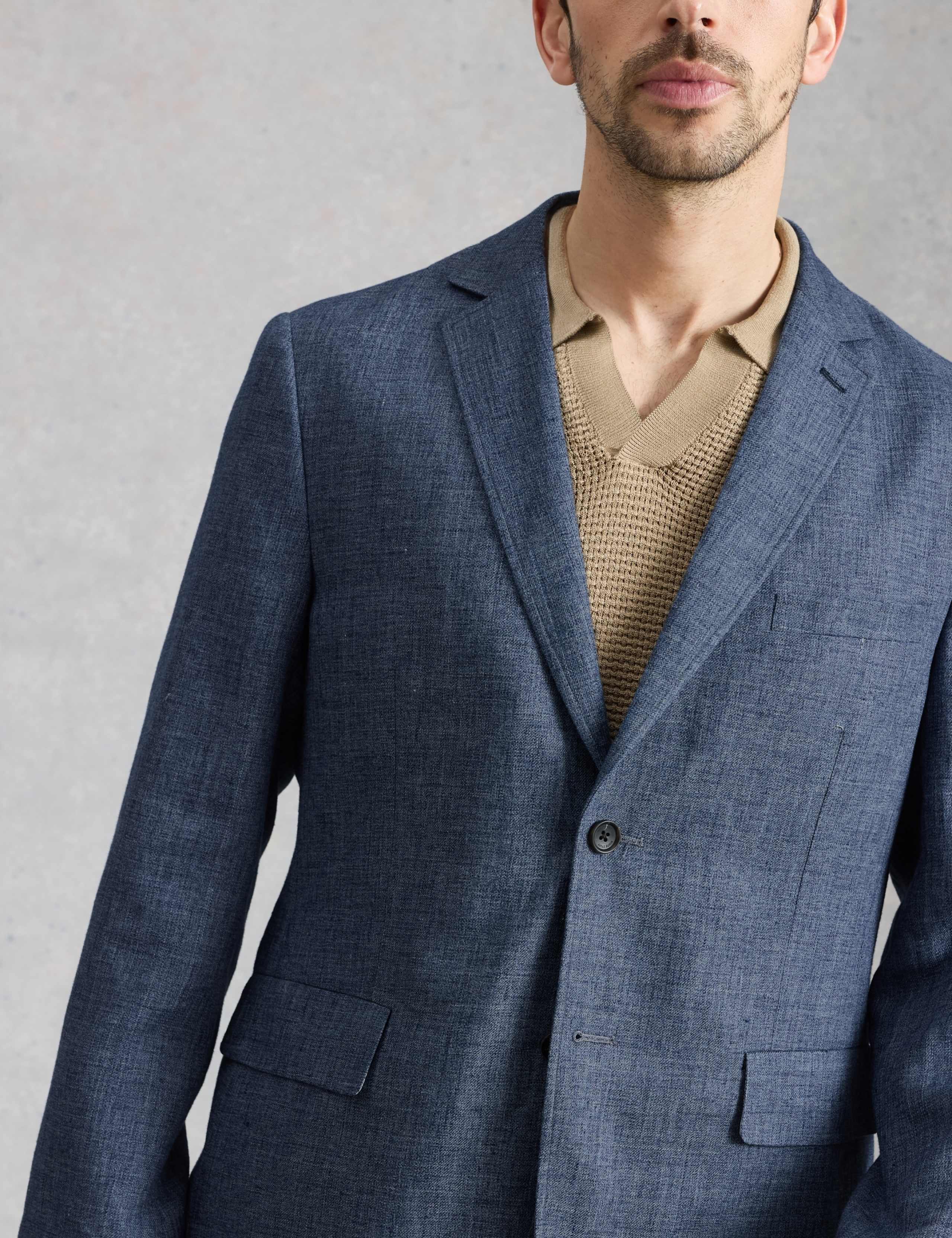 Tailored Fit Linen Cotton Blend Blazer 5 of 6
