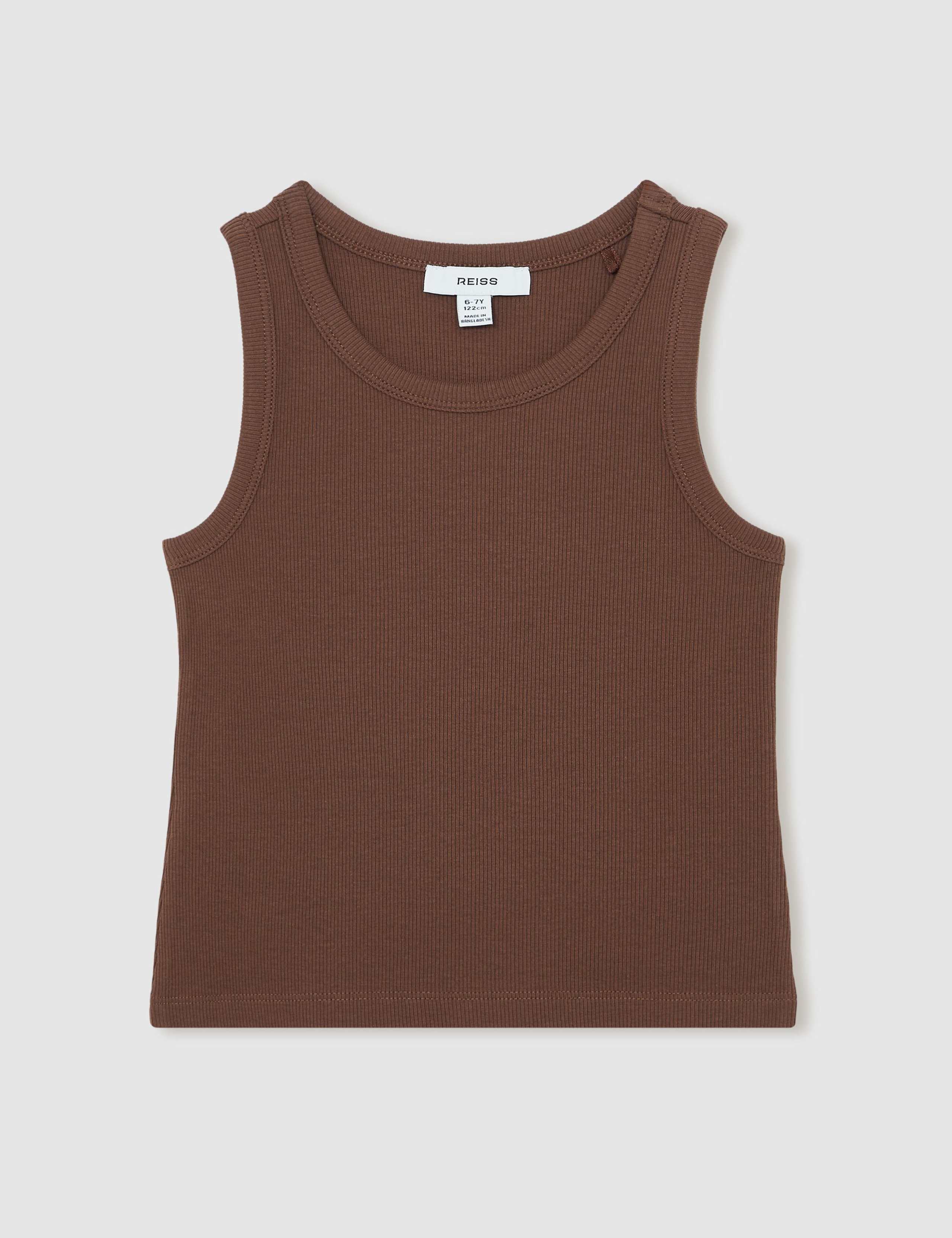 Cotton Rich Ribbed Vest (3-14 Yrs) 2 of 4