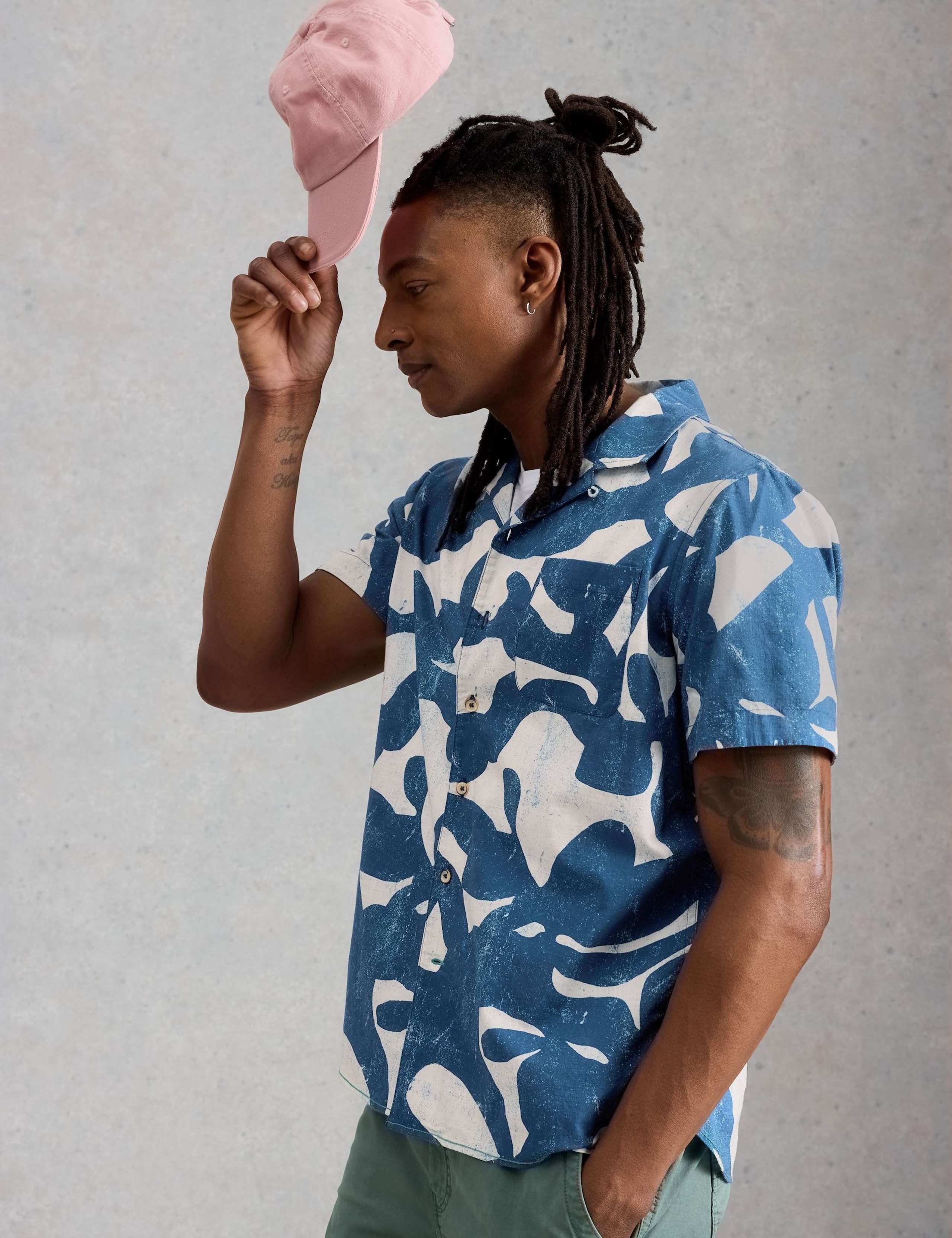 Pure Cotton Printed Short Sleeve Shirt 3 of 6