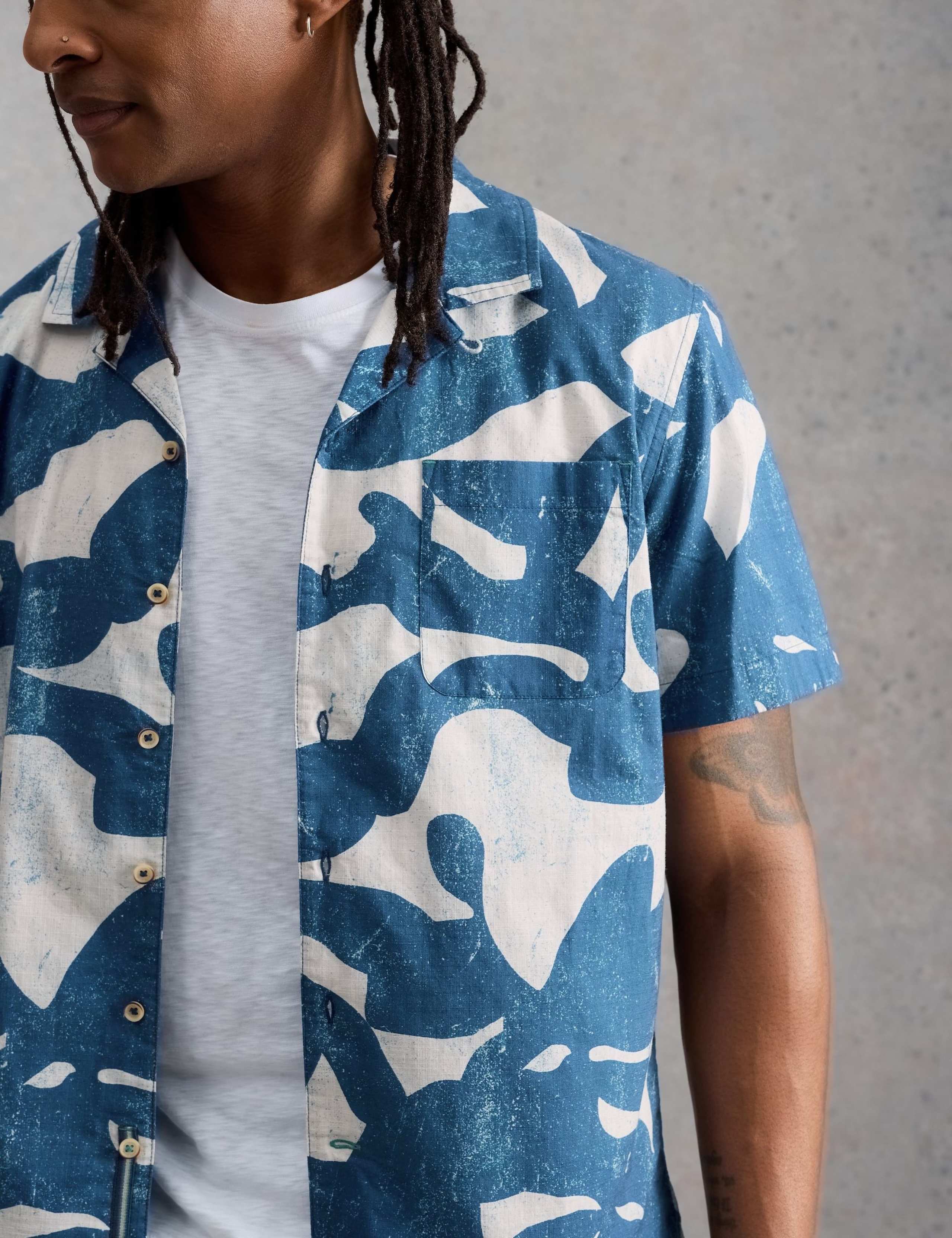 Pure Cotton Printed Short Sleeve Shirt 5 of 6