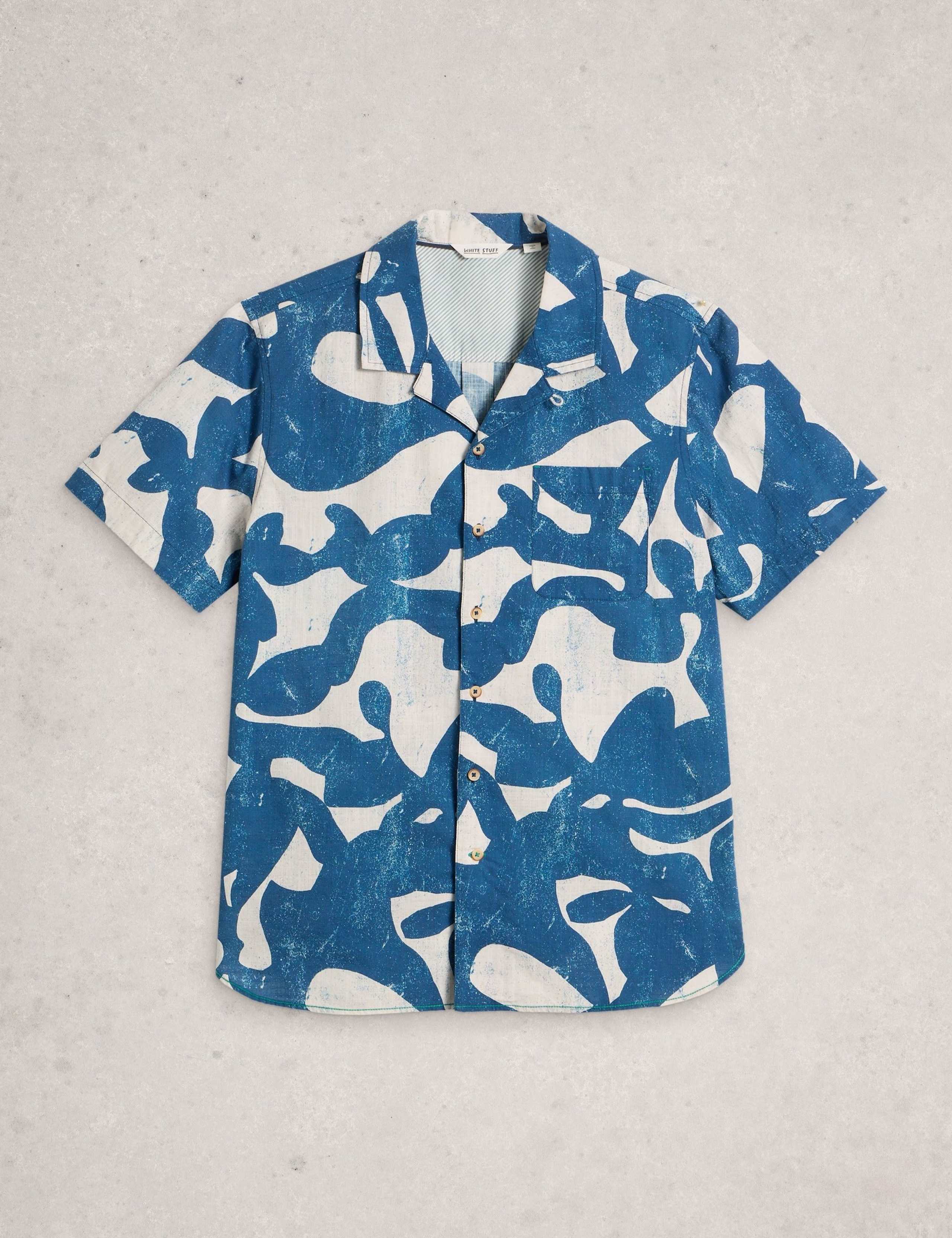 Pure Cotton Printed Short Sleeve Shirt 2 of 6
