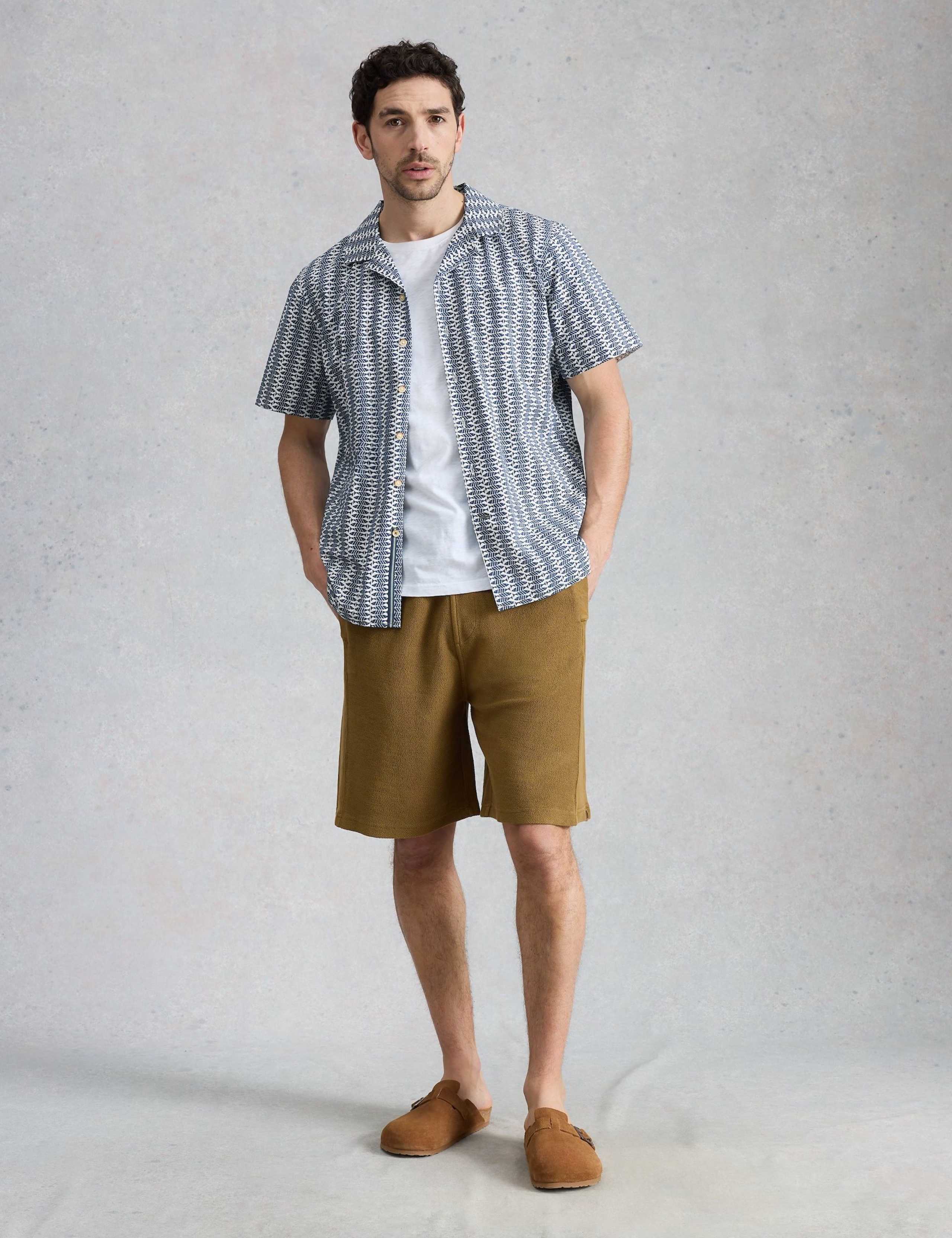 Pure Cotton Fish Print Short Sleeve Shirt 1 of 6