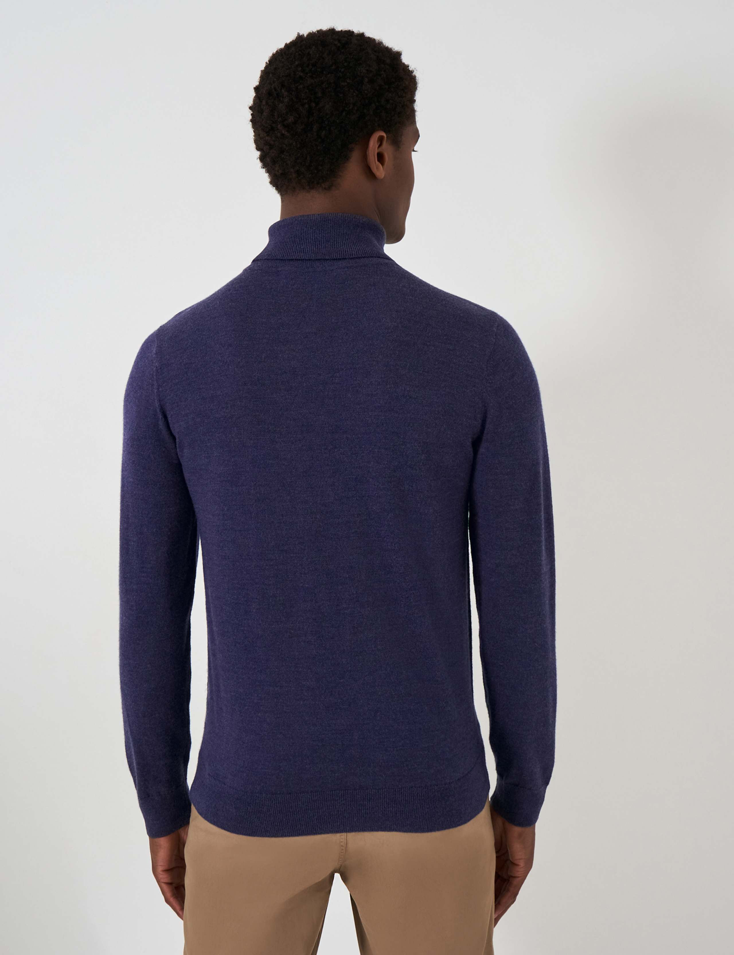 Pure Merino Wool Roll Neck Jumper 5 of 5