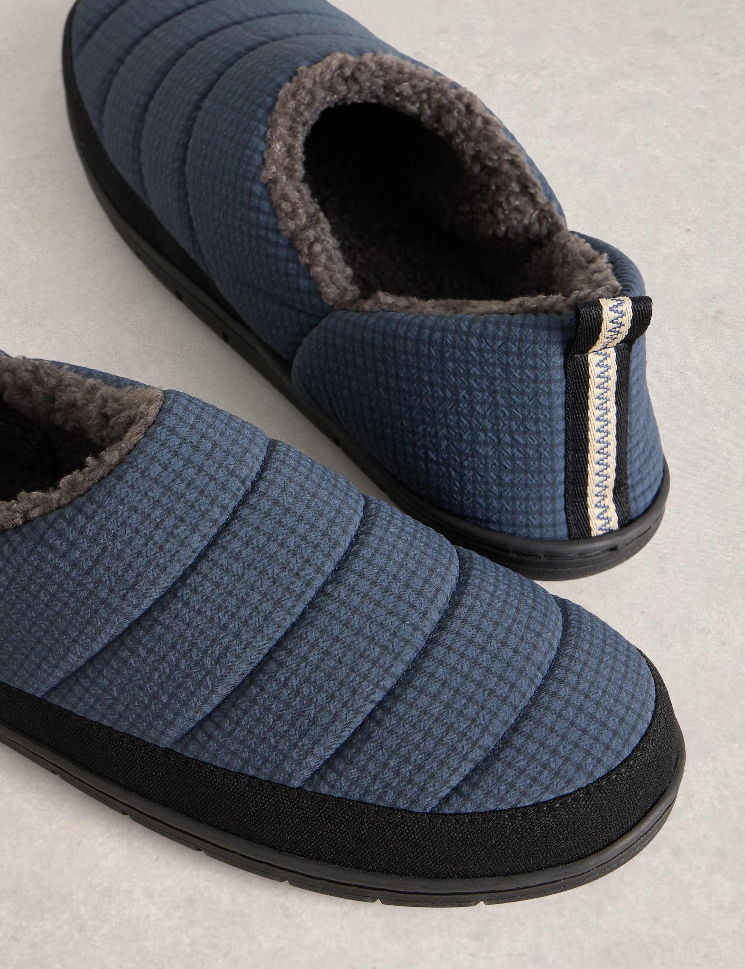 Checked Mule Slippers 2 of 4