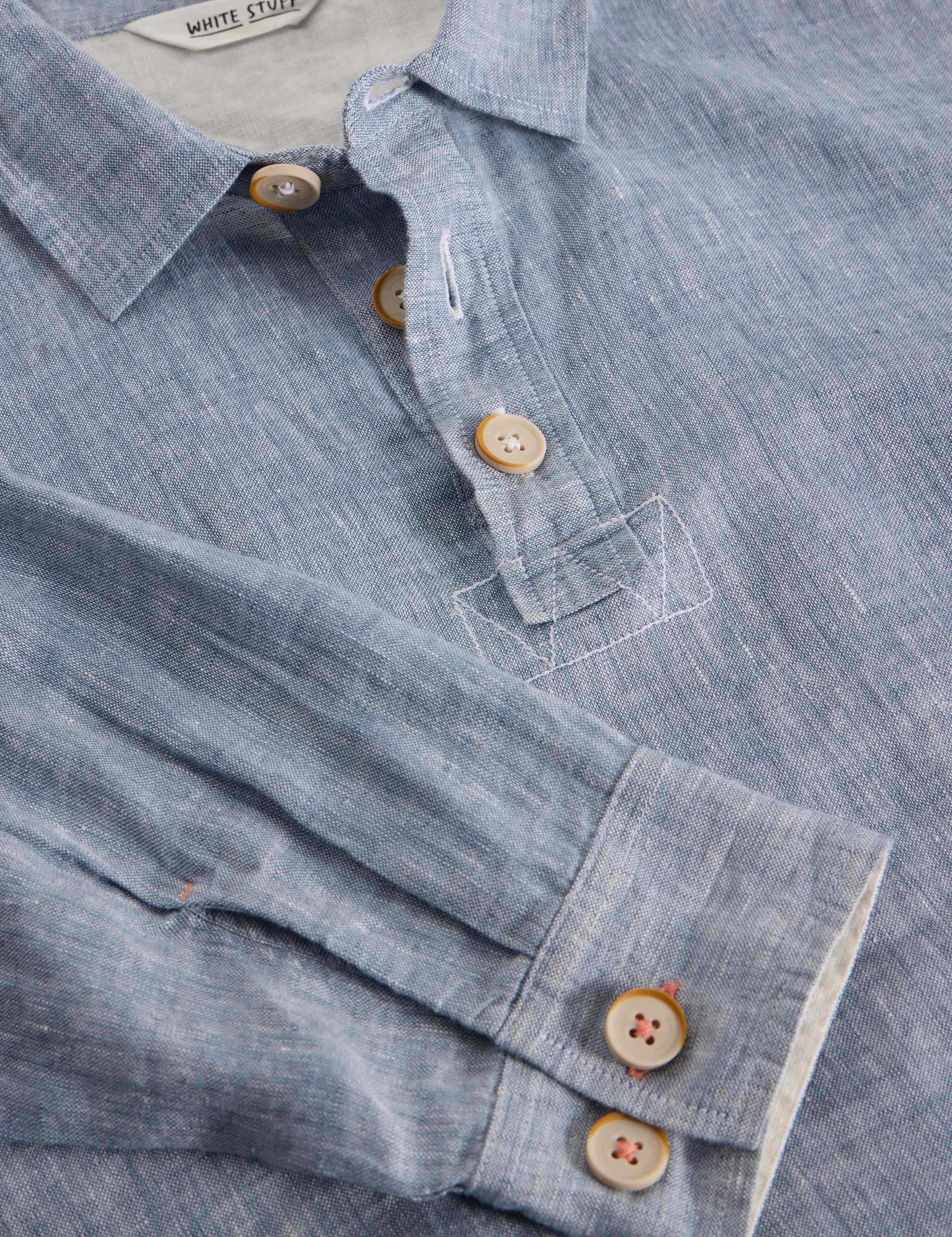 Regular Fit Pure Linen Overhead Shirt 6 of 6