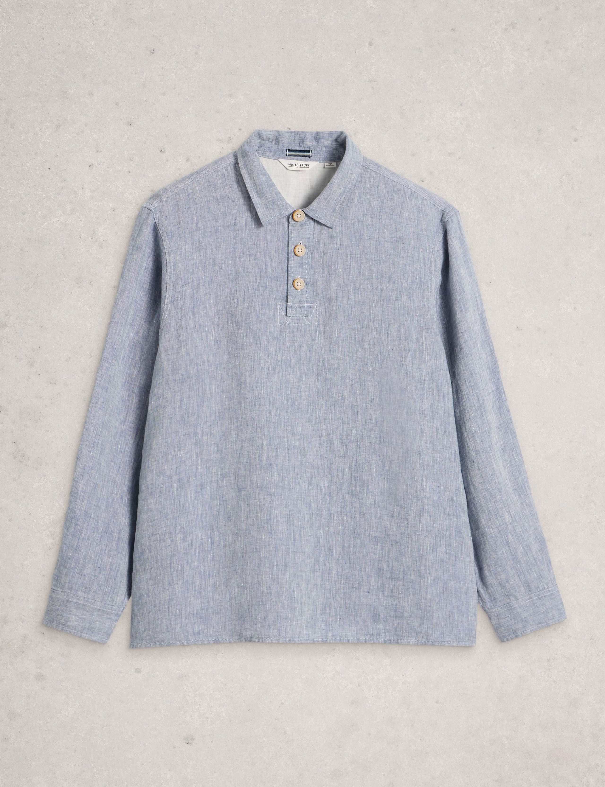 Regular Fit Pure Linen Overhead Shirt 2 of 6