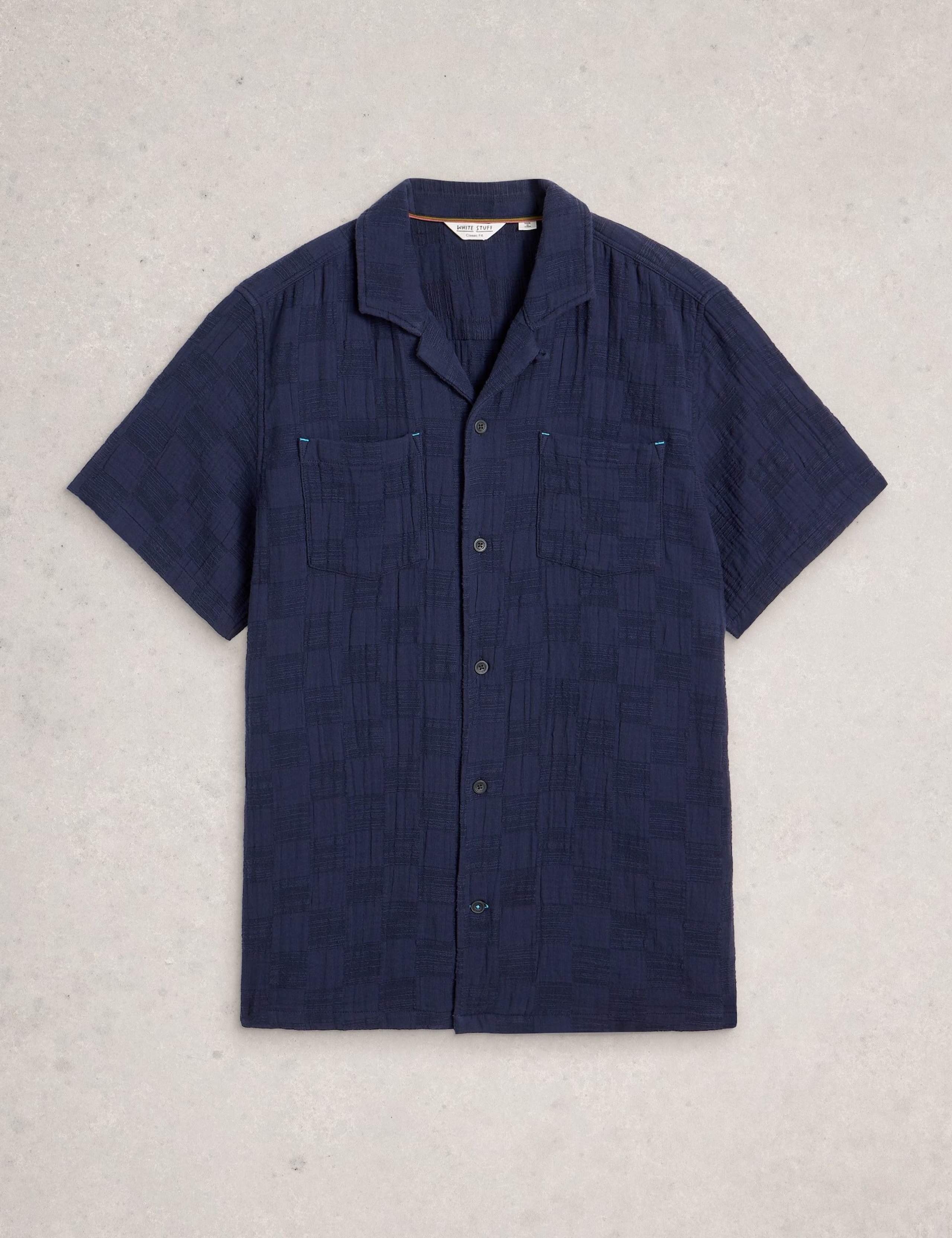 Pure Cotton Checked Short Sleeve Shirt 2 of 6
