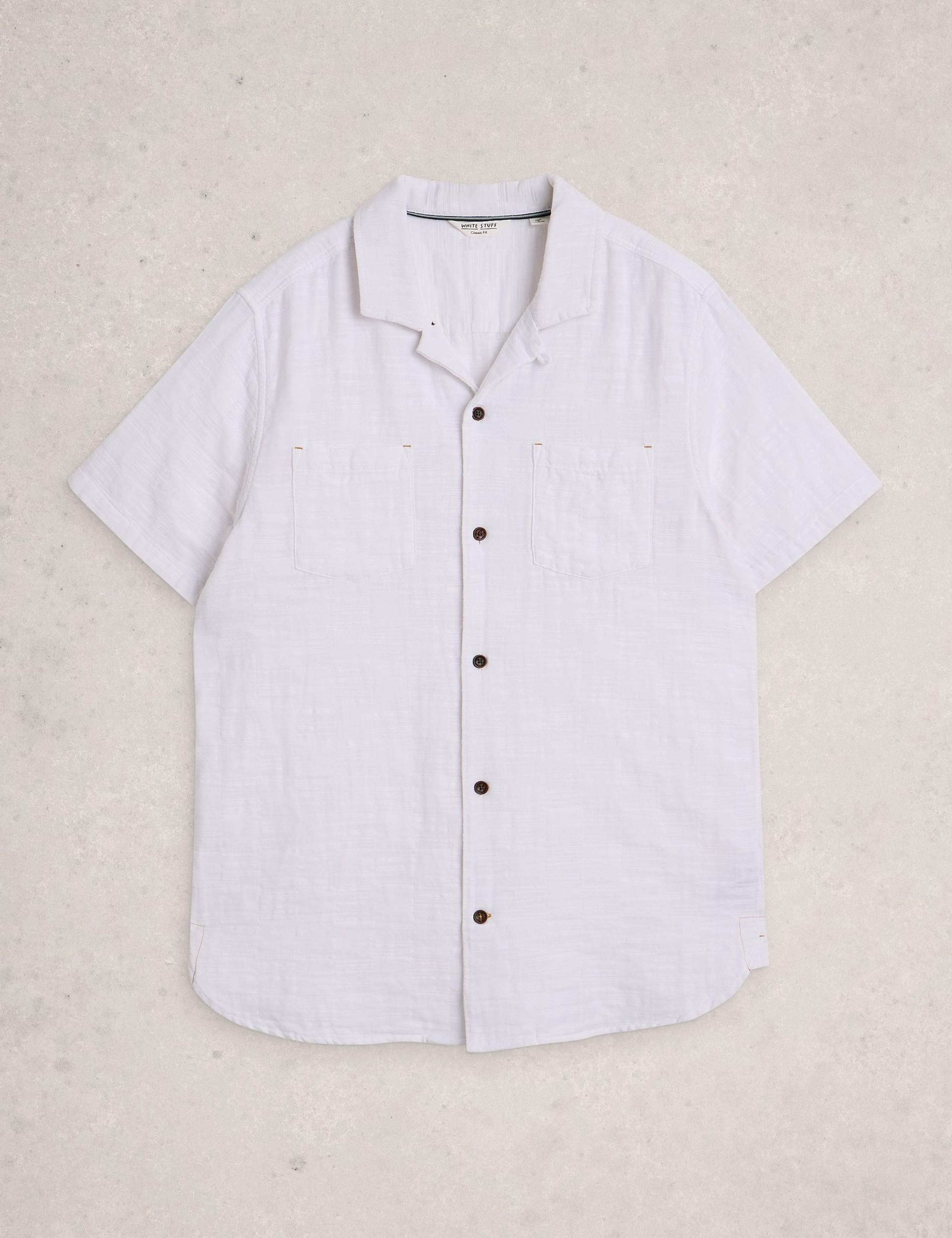 Pure Cotton Checked Short Sleeve Shirt 2 of 6