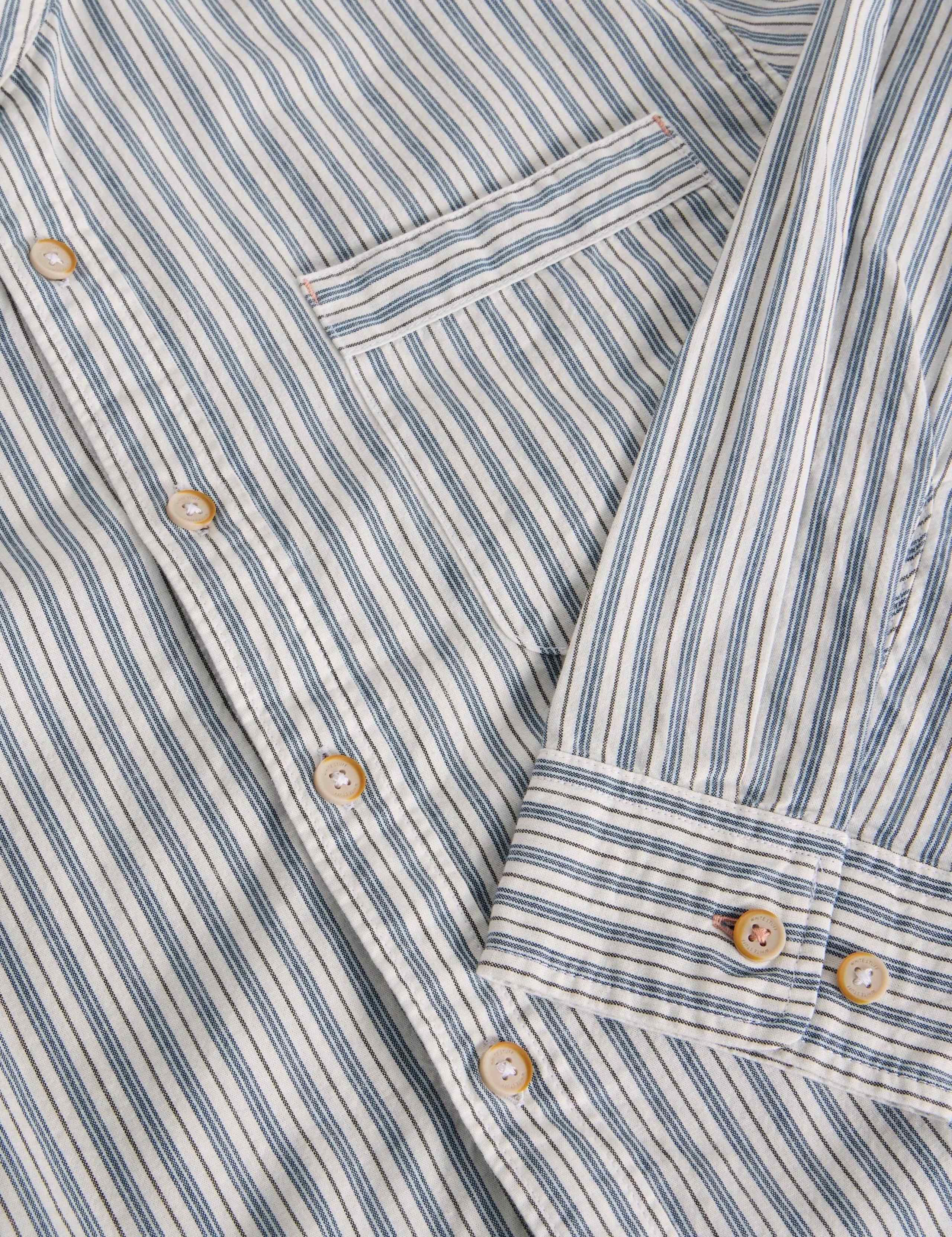 Grandad Collar Stripe Shirt 6 of 6