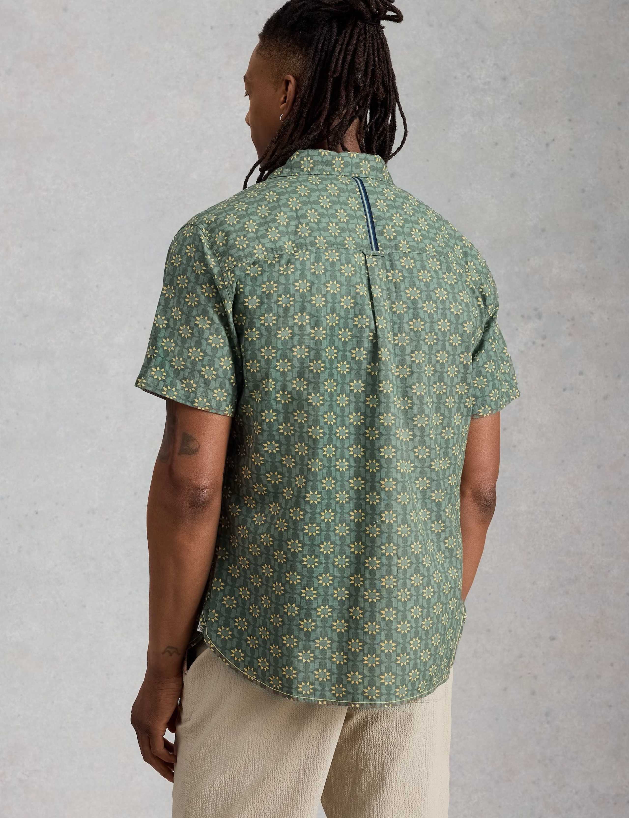 Pure Cotton Printed Short Sleeve Shirt 5 of 6