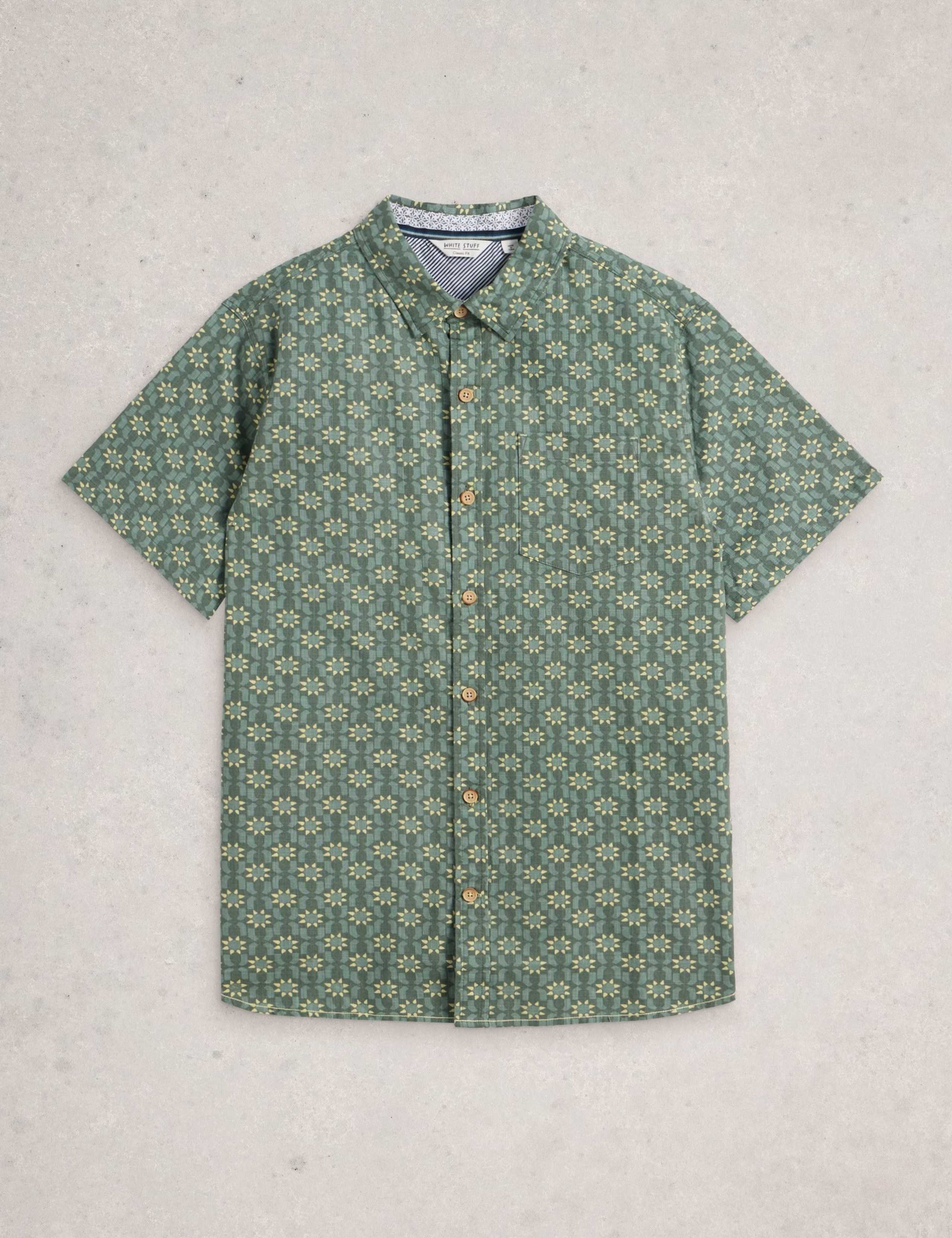 Pure Cotton Printed Short Sleeve Shirt 2 of 6