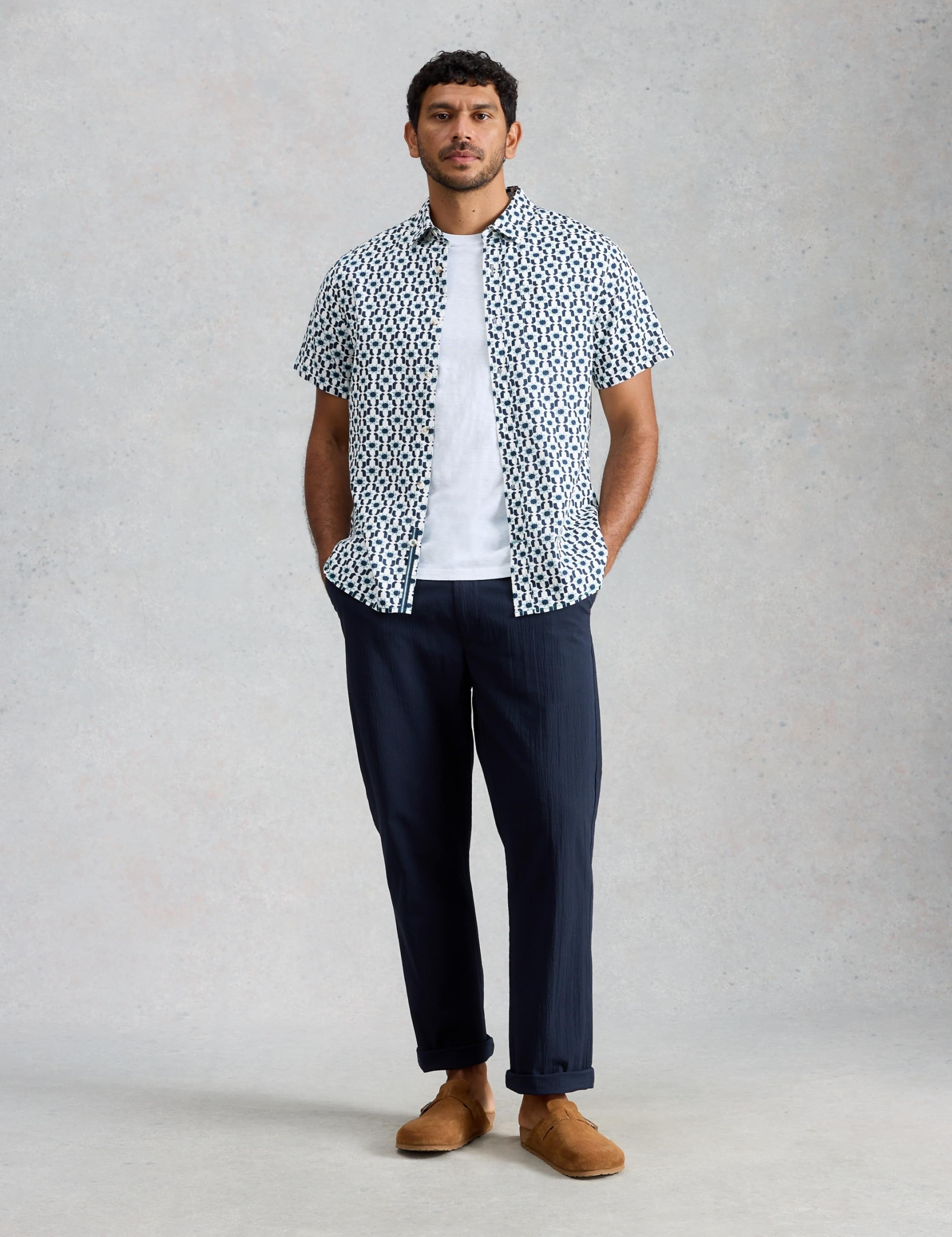 Pure Cotton Printed Short Sleeve Shirt 3 of 6