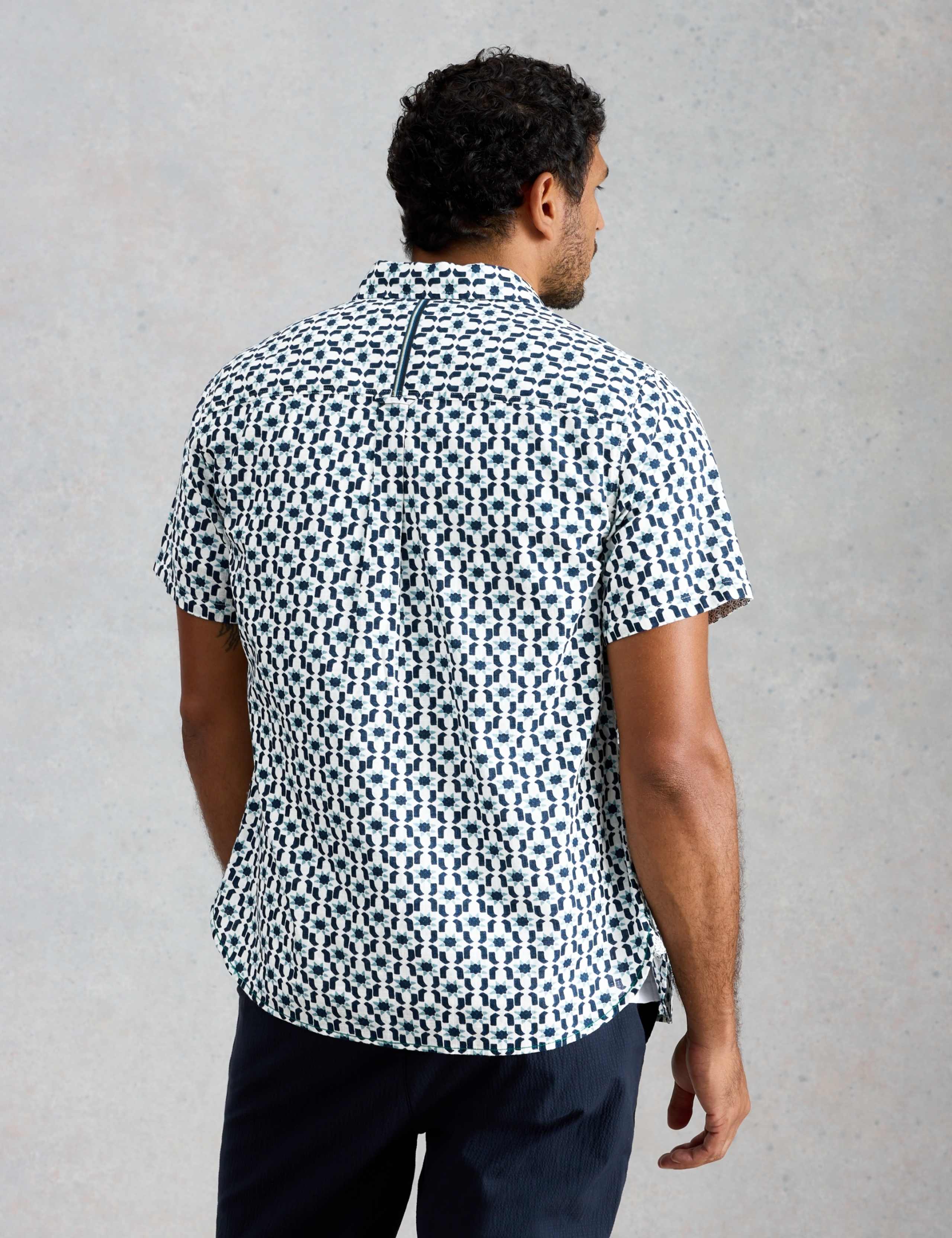 Pure Cotton Printed Short Sleeve Shirt 4 of 6