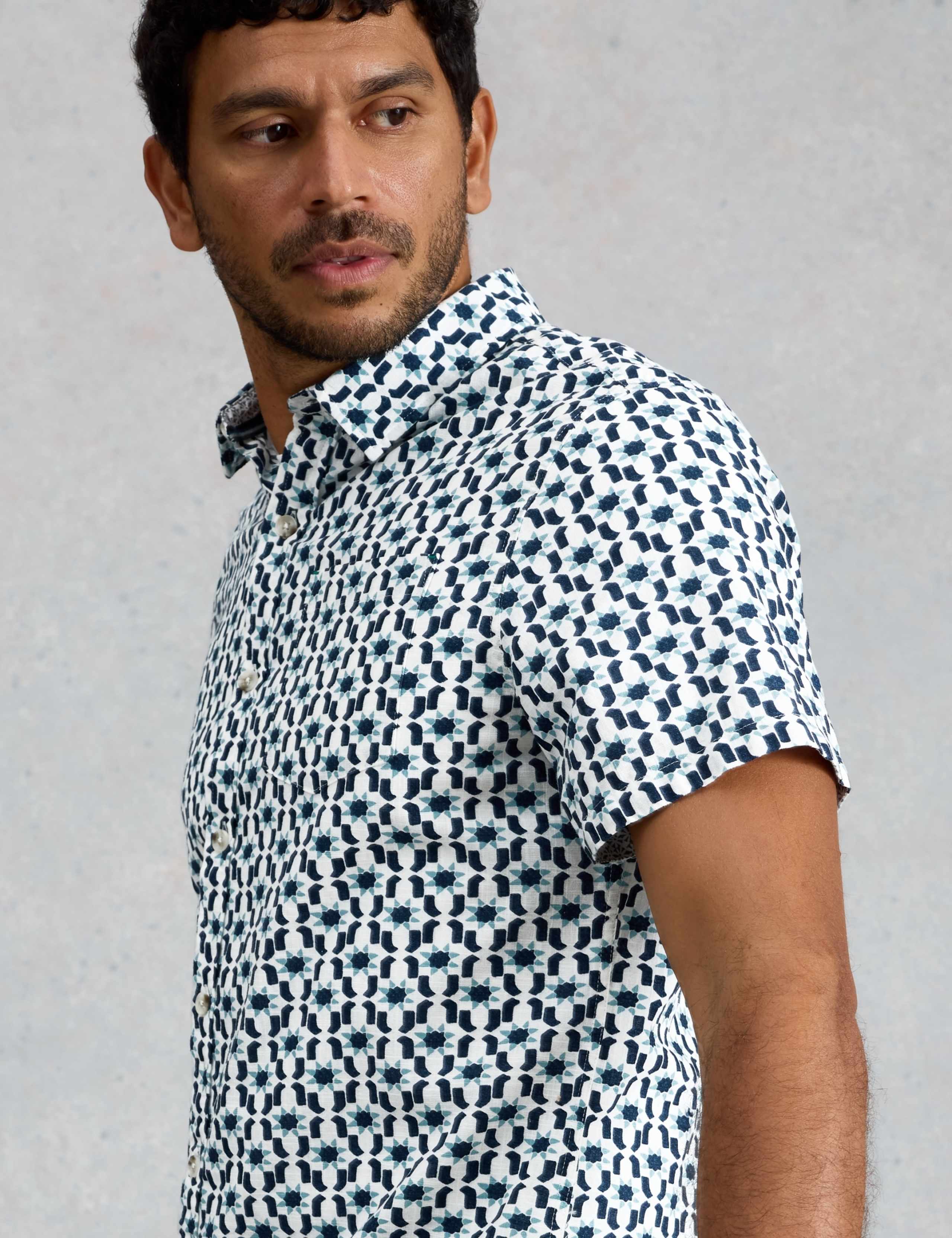 Pure Cotton Printed Short Sleeve Shirt 5 of 6