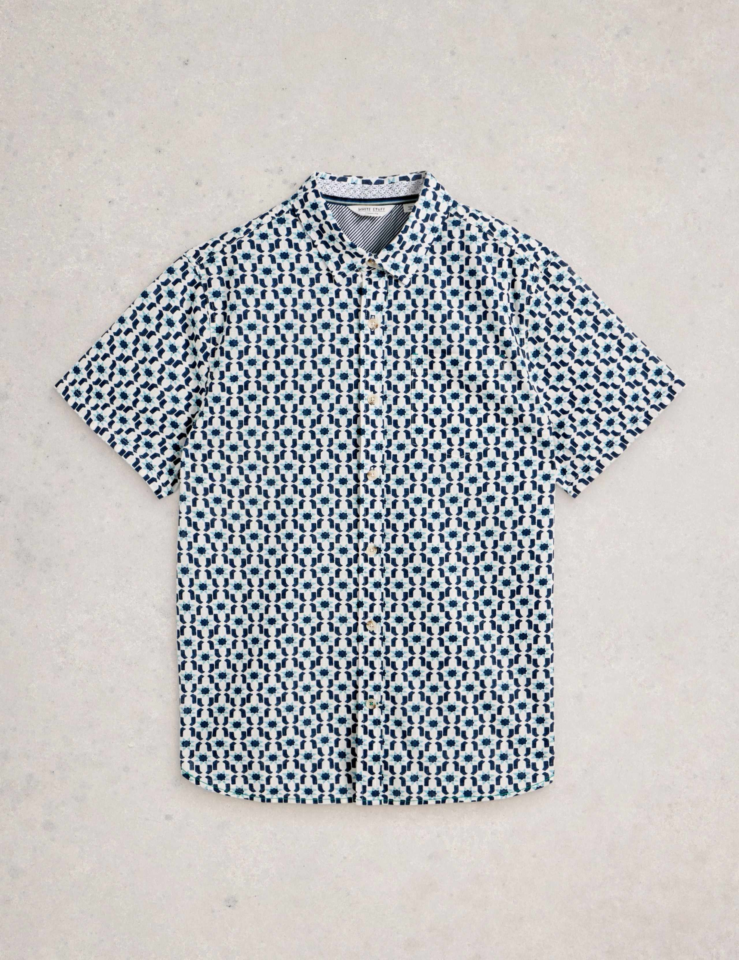 Pure Cotton Printed Short Sleeve Shirt 2 of 6