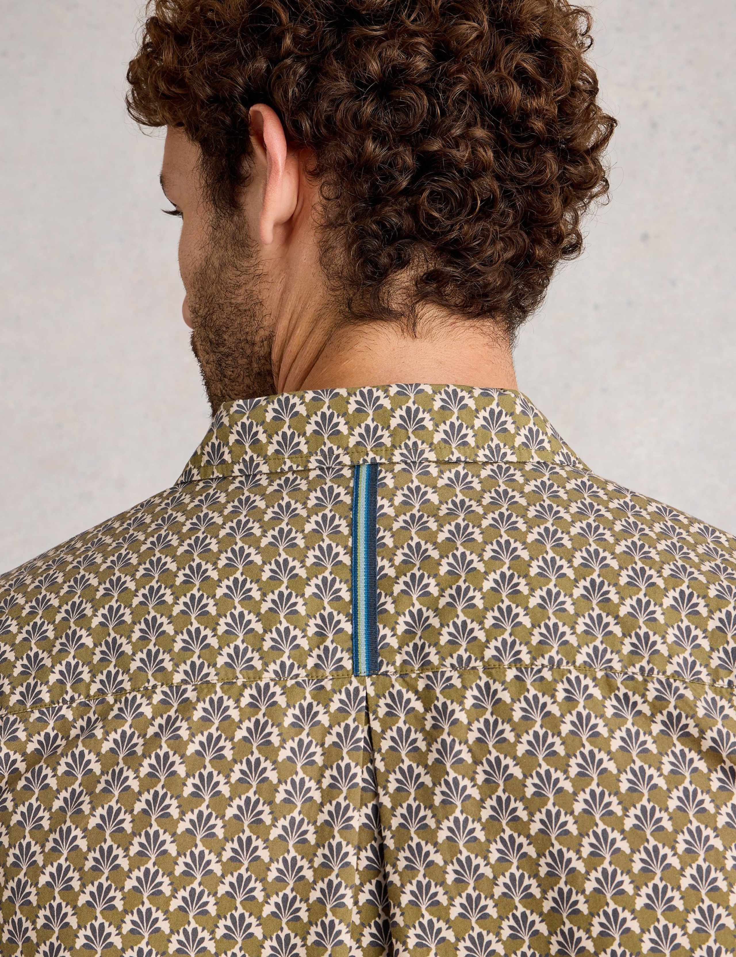 Regular Fit Pure Cotton Fan Print Shirt 5 of 6