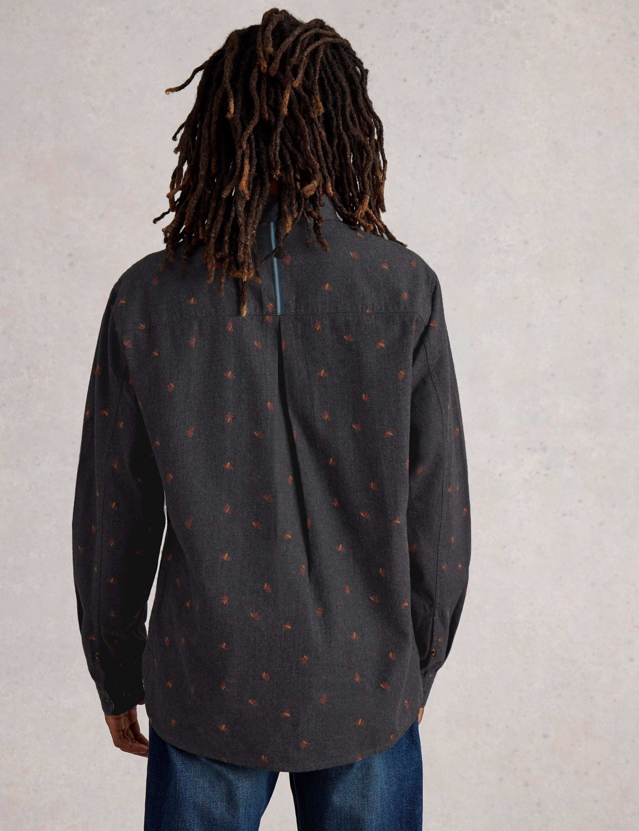Regular Fit Pure Cotton Fan Print Shirt 4 of 6