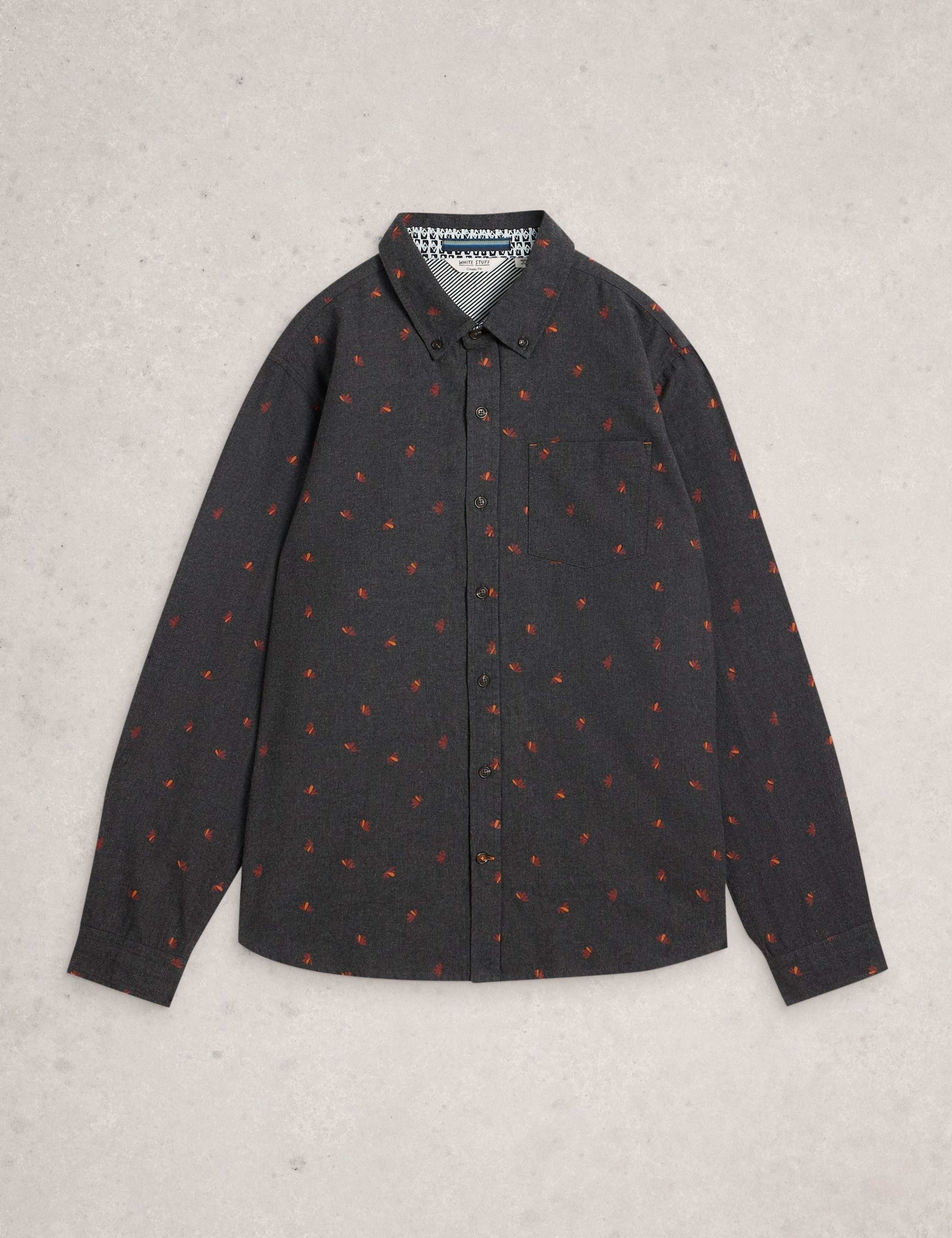 Regular Fit Pure Cotton Fan Print Shirt 2 of 6