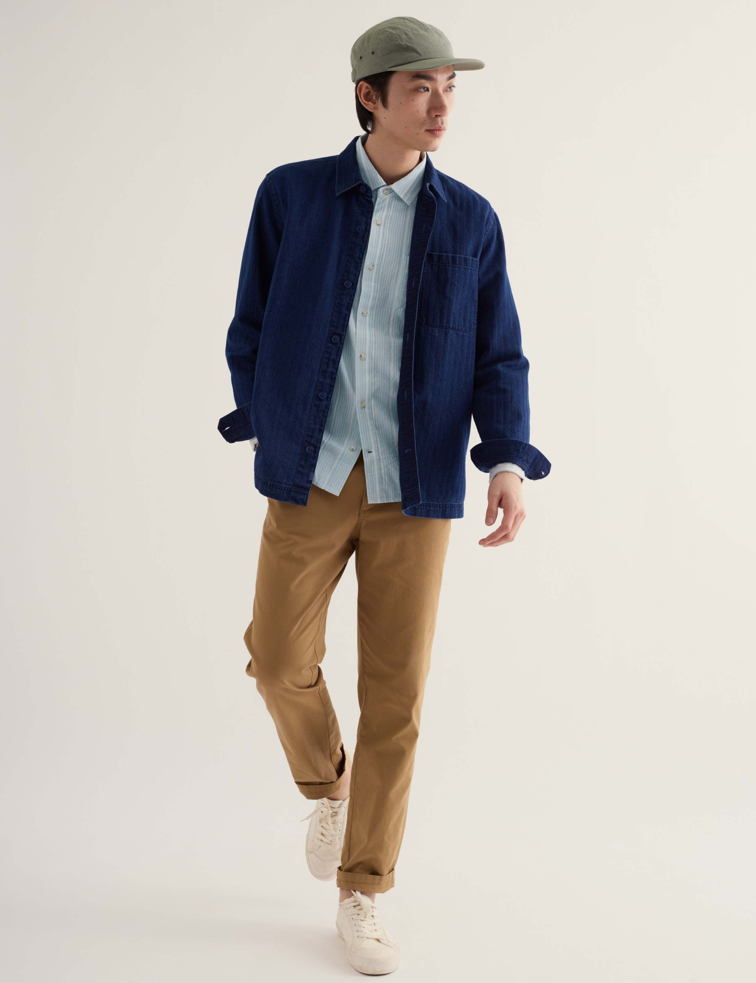 Relaxed Fit Cotton Linen Blend Oxford Shirt 4 of 5