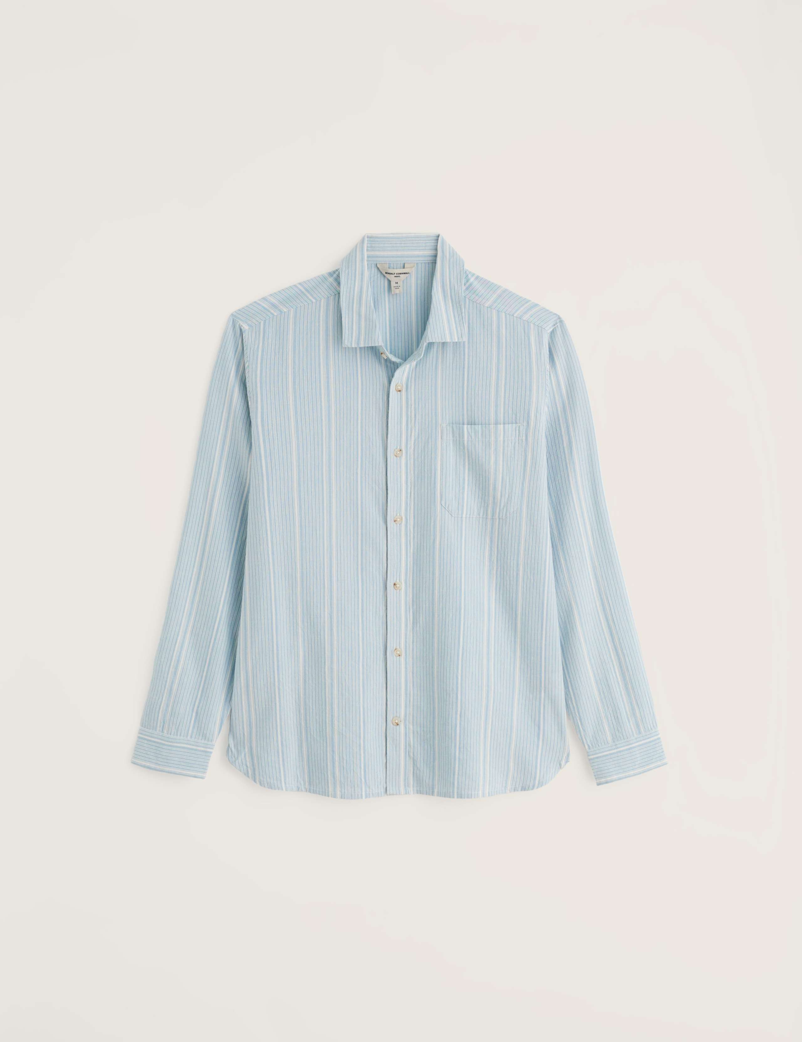 Relaxed Fit Cotton Linen Blend Oxford Shirt 2 of 5