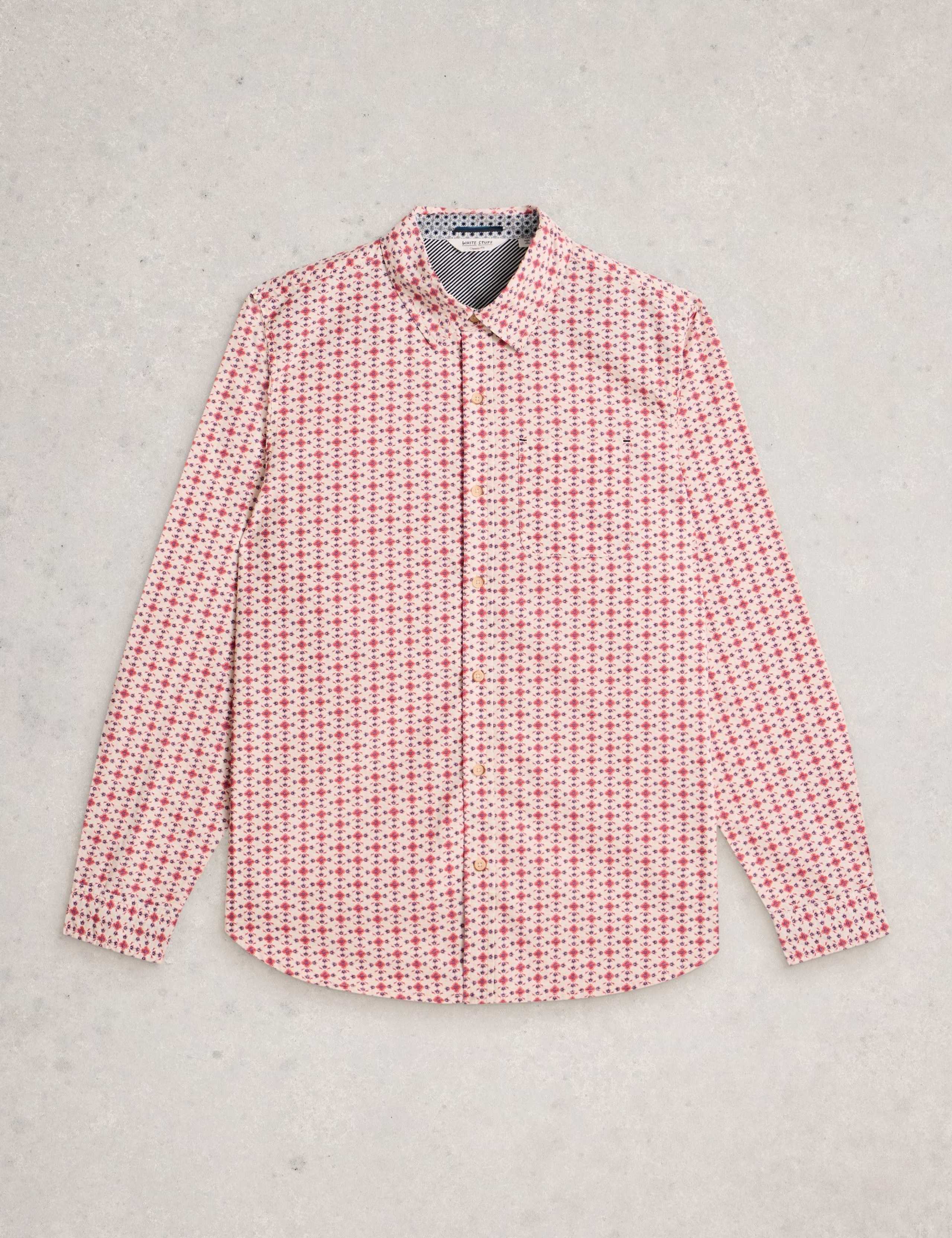 Regular Fit Pure Cotton Geo Print Shirt 2 of 6