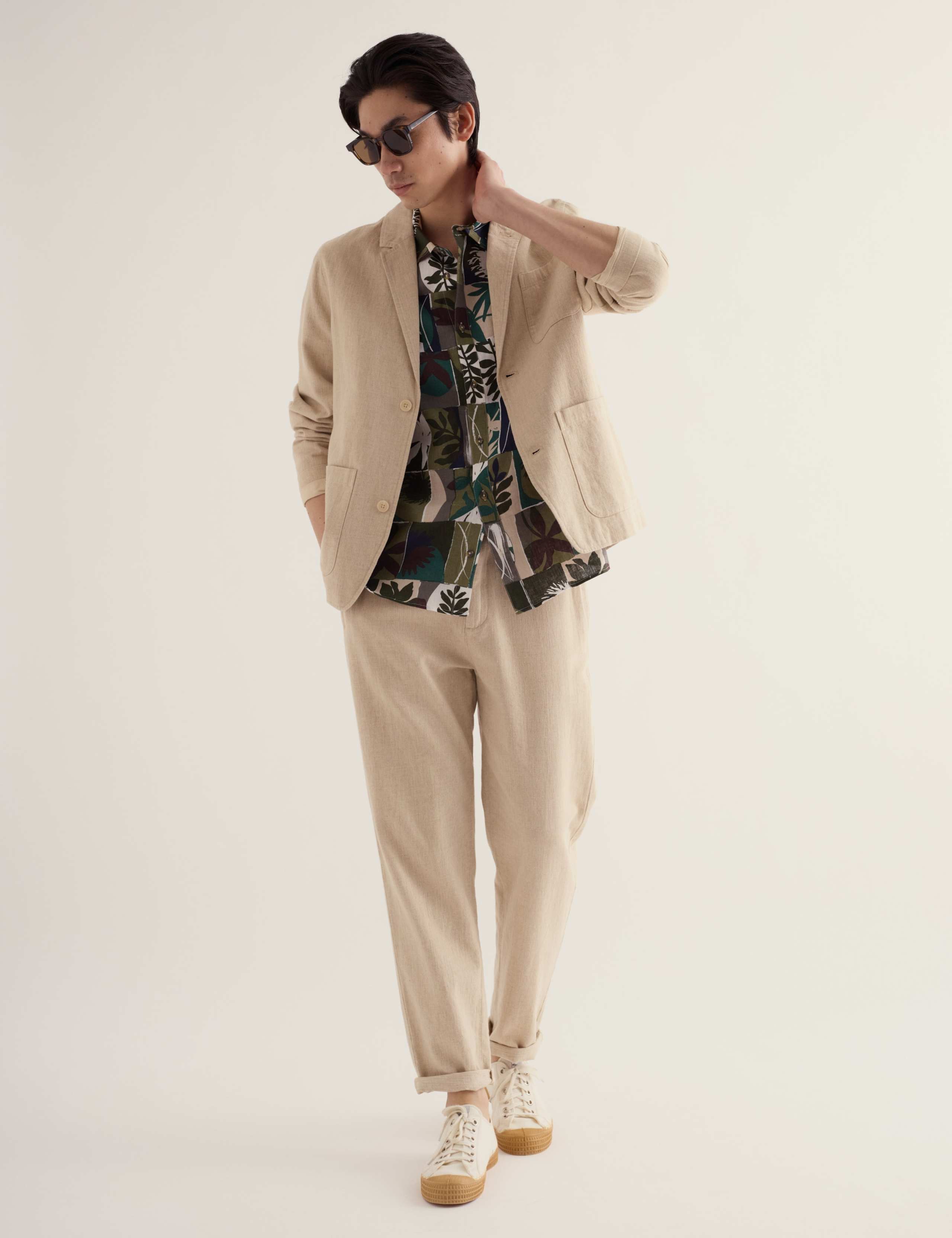 Pure Linen Printed Short Sleeve Shirt 5 of 6