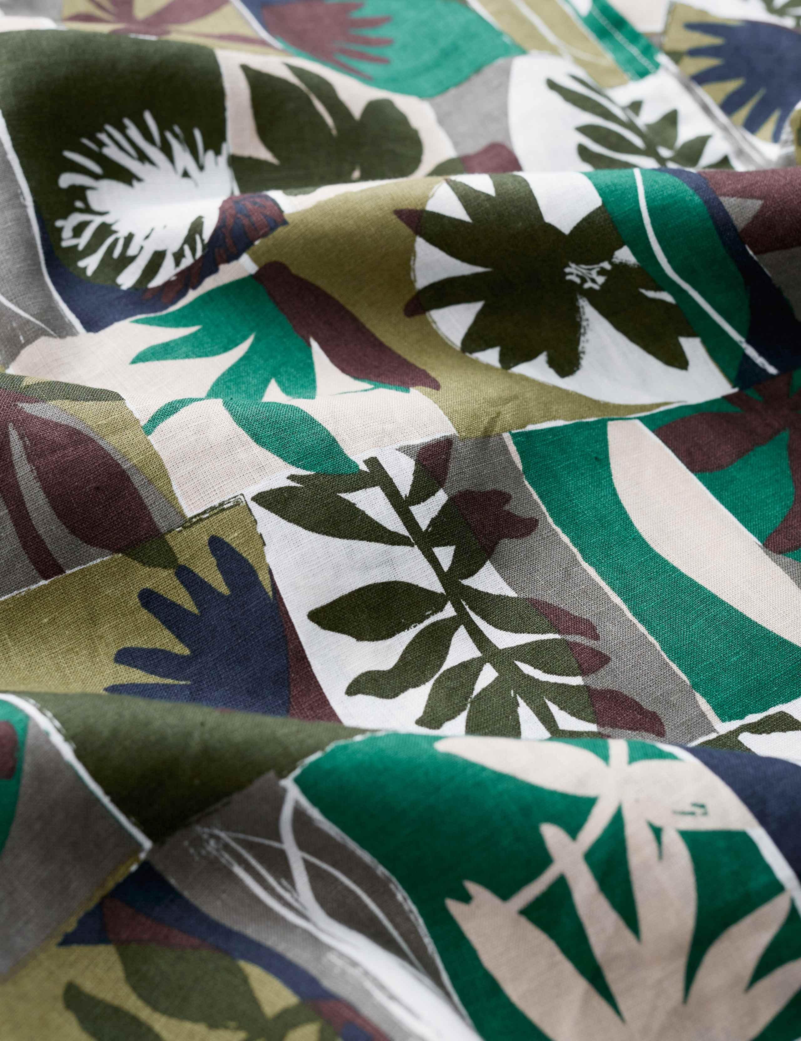 Pure Linen Printed Short Sleeve Shirt 6 of 6