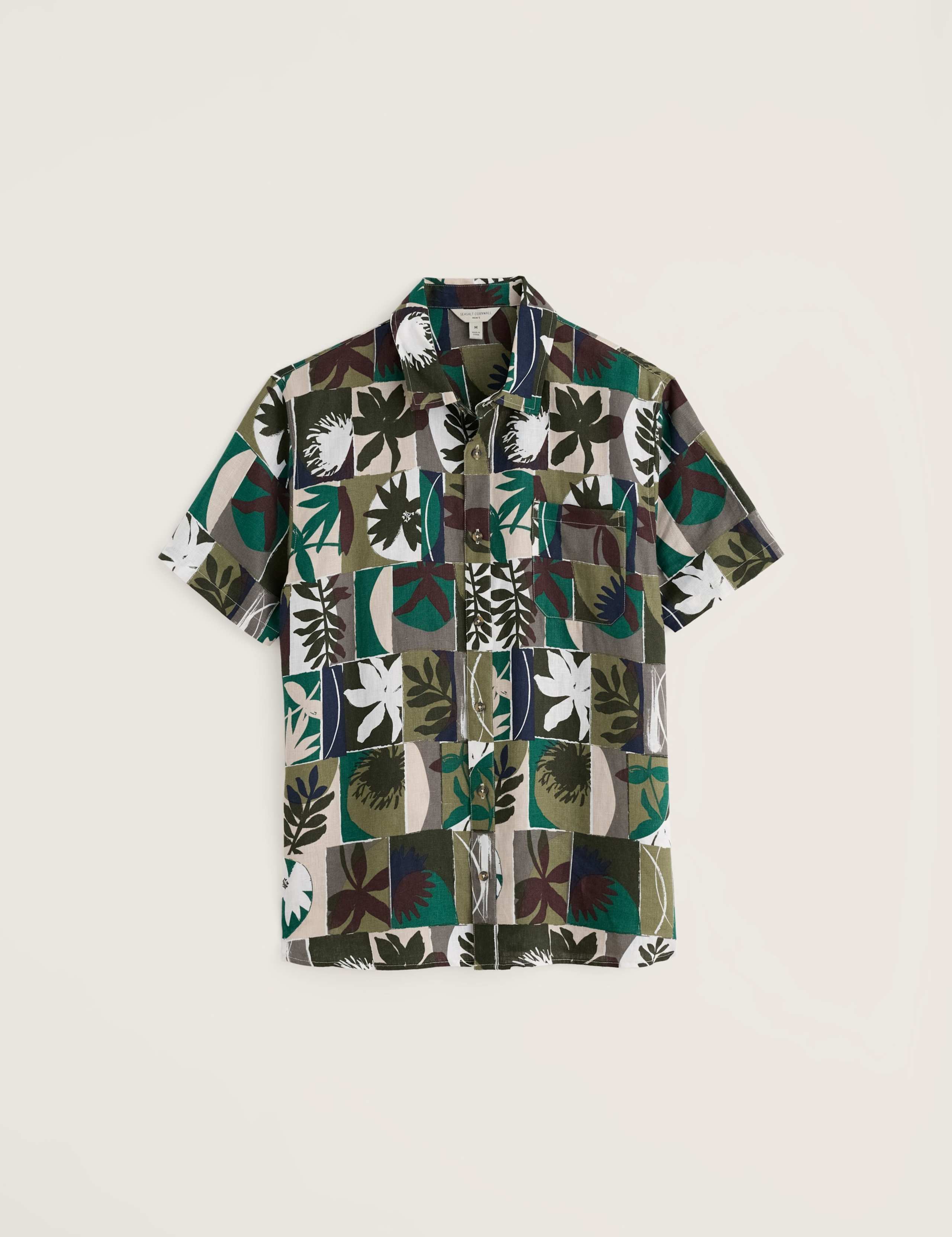 Pure Linen Printed Short Sleeve Shirt 2 of 6