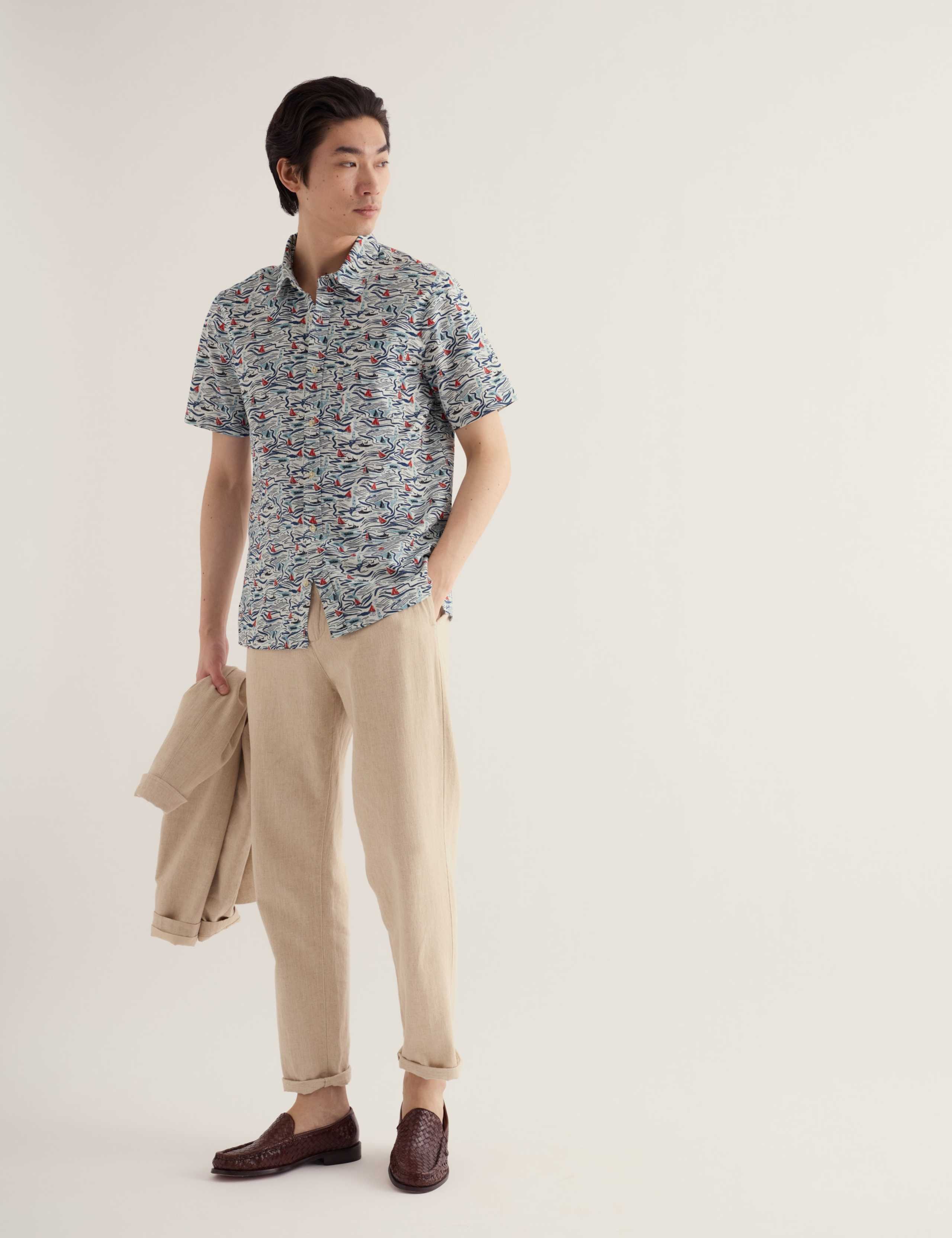 Pure Cotton Printed Short Sleeve Shirt 1 of 5