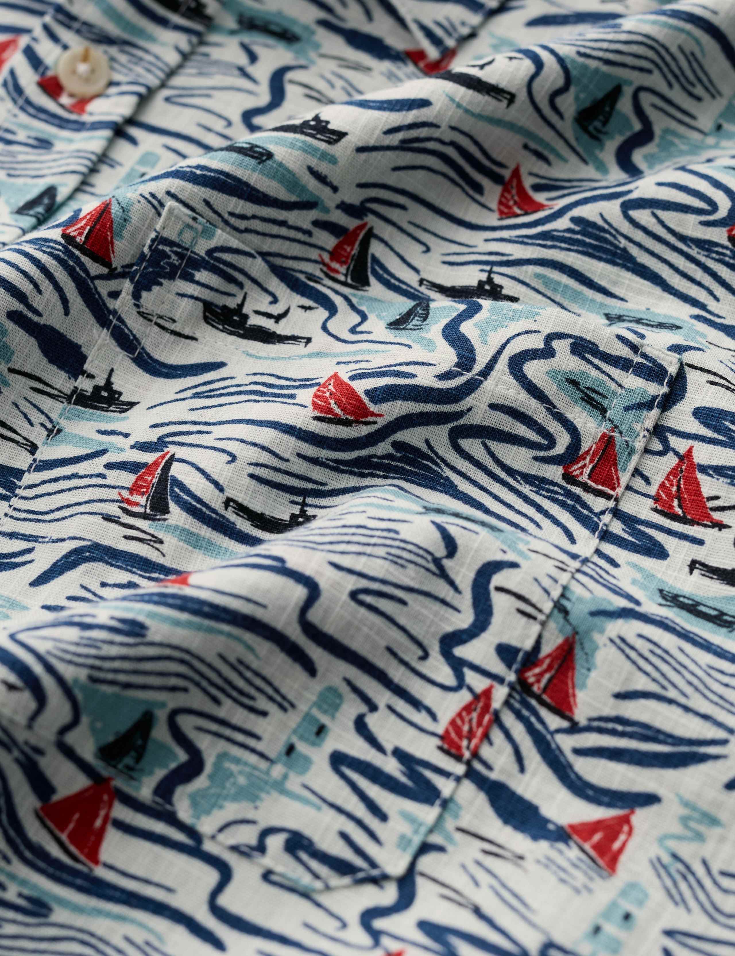 Pure Cotton Printed Short Sleeve Shirt 5 of 5