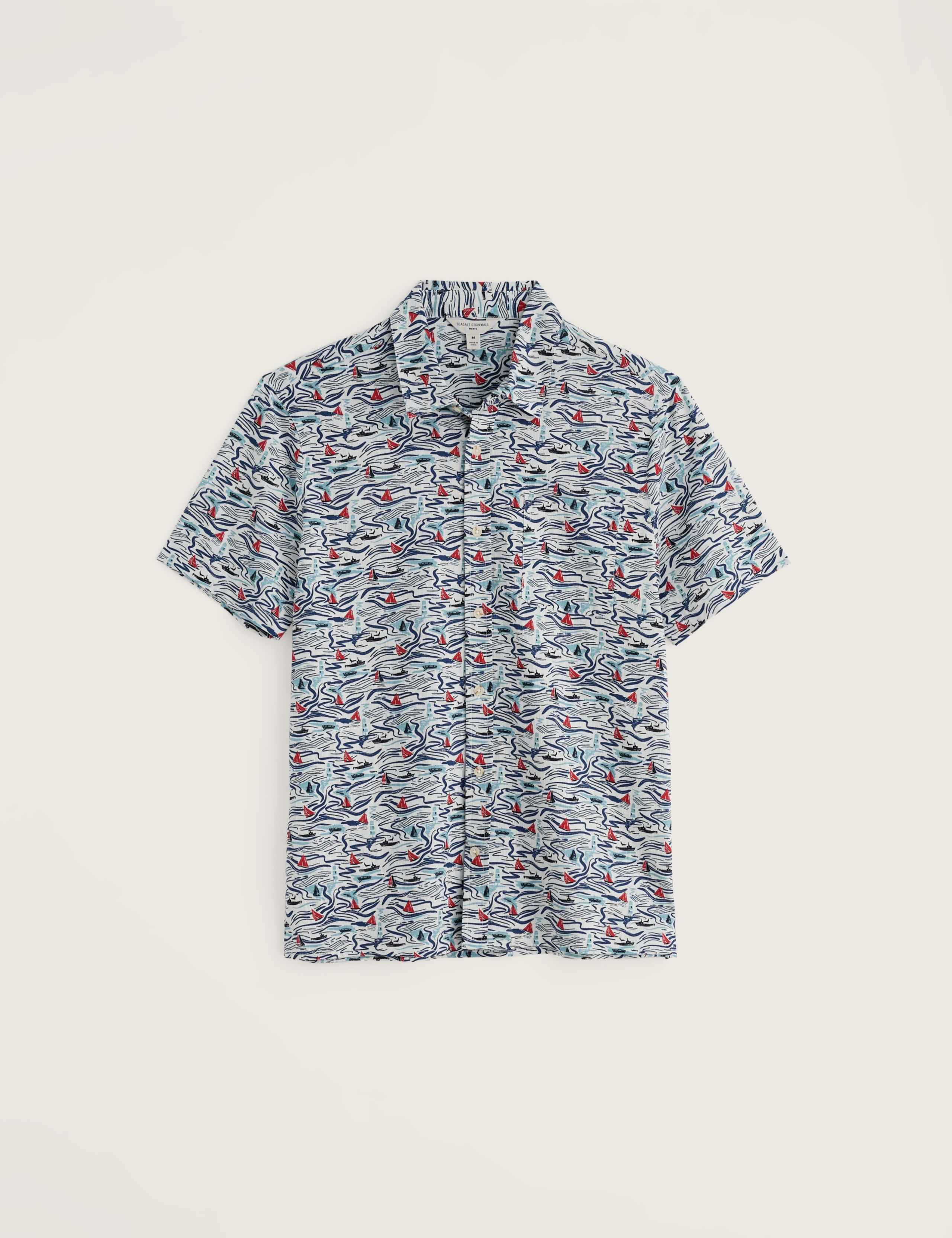 Pure Cotton Printed Short Sleeve Shirt 2 of 5