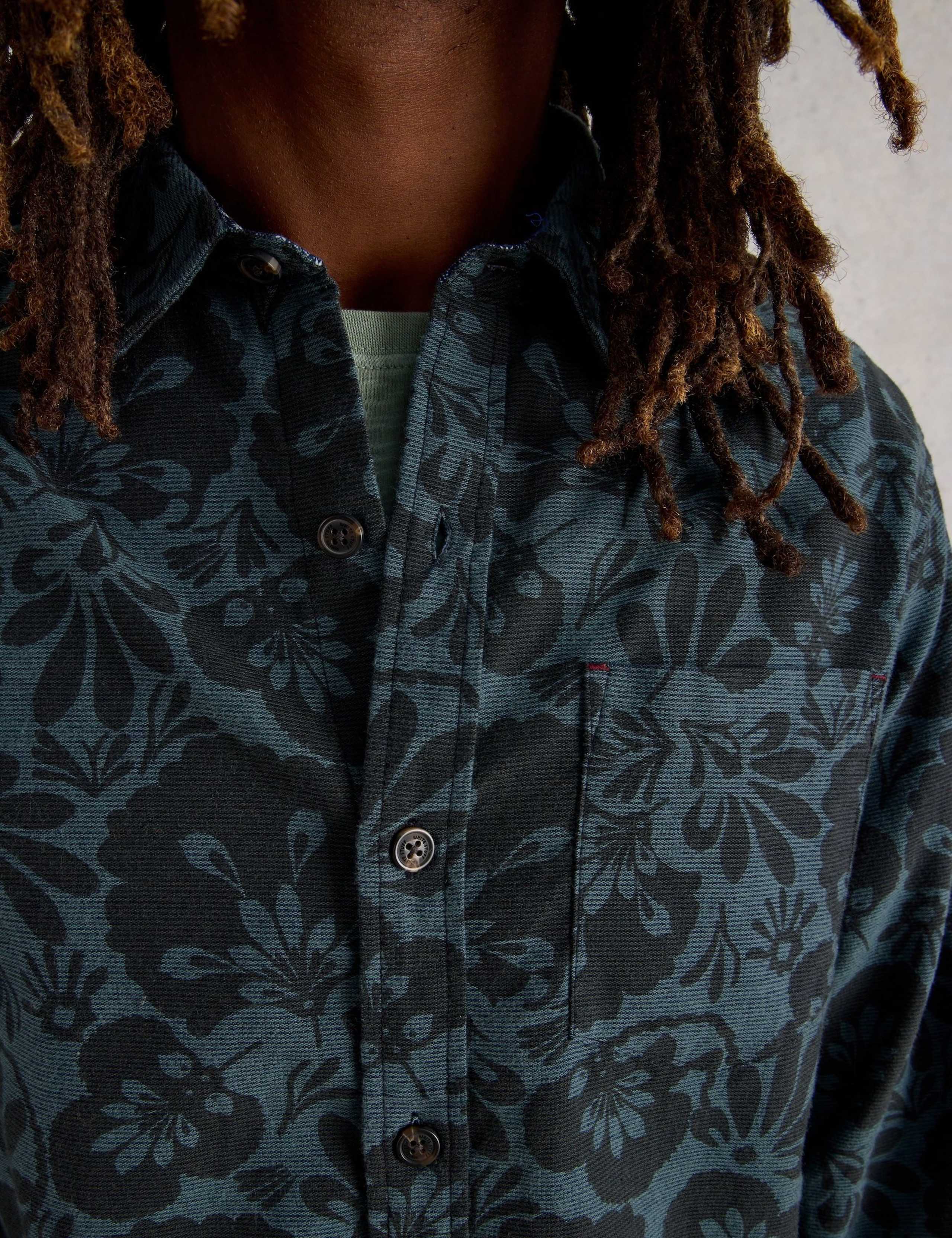 Regular Fit Pure Cotton Floral Print Shirt 5 of 6